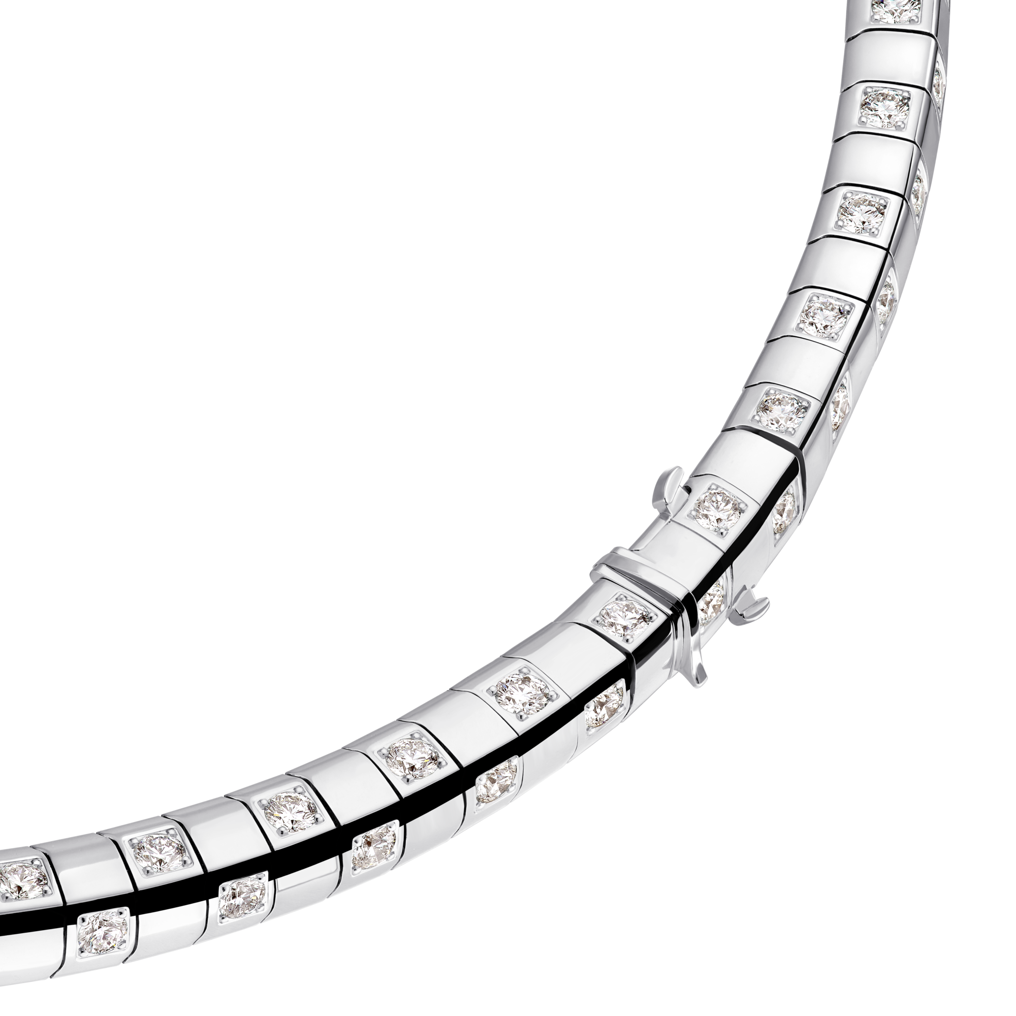 Le Damier de Louis Vuitton Large Necklace, White Gold and Diamonds  in Jewellery