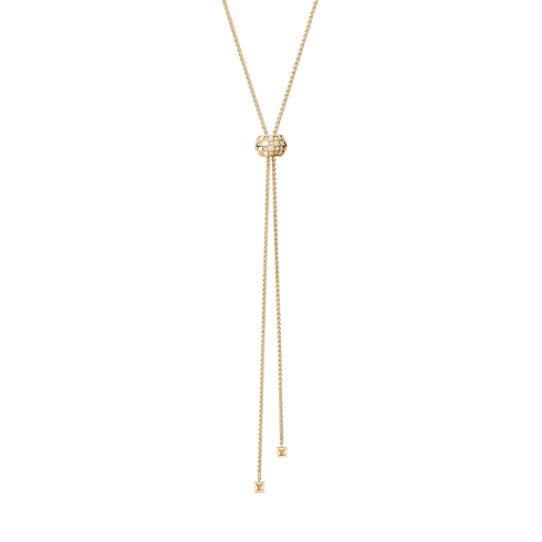 Le Damier de Louis Vuitton Long Pendant, Yellow Gold and Diamonds in Jewellery's Categories Necklaces and Pendants collections by Louis Vuitton (Product zoom)