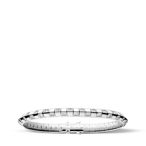 Le Damier de Louis Vuitton Medium Bracelet, White Gold and Diamonds in Jewellery's Categories Bracelets collections by Louis Vuitton (Product zoom)