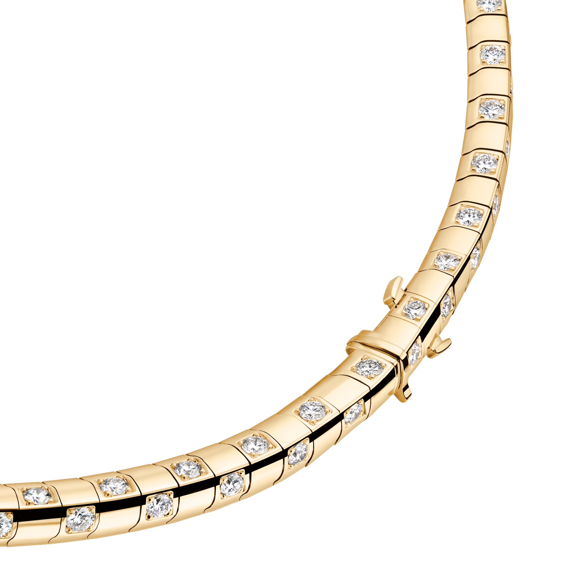 Le Damier de Louis Vuitton Medium Necklace, Yellow Gold and Diamonds - Short  in Jewellery