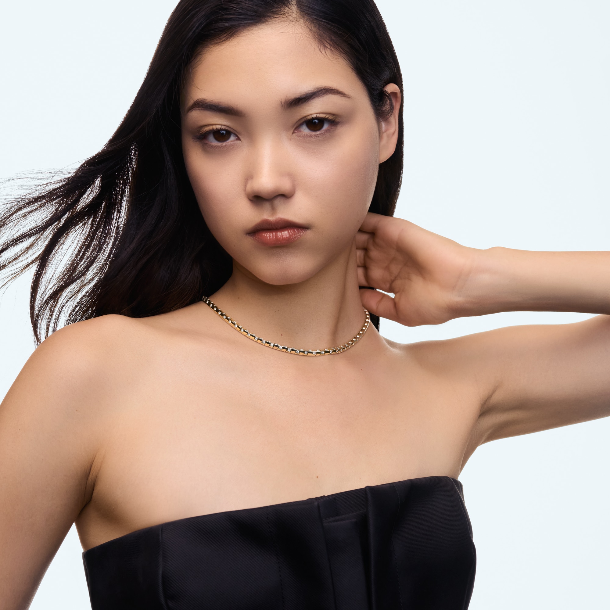 Le Damier de Louis Vuitton Medium Necklace, Yellow Gold and Diamonds - Short  in Jewellery