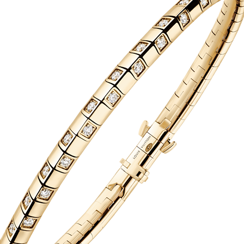 Le Damier de Louis Vuitton Small Bracelet, Yellow Gold and Diamonds in Jewellery's Categories Bracelets collections by Louis Vuitton (Product zoom)
