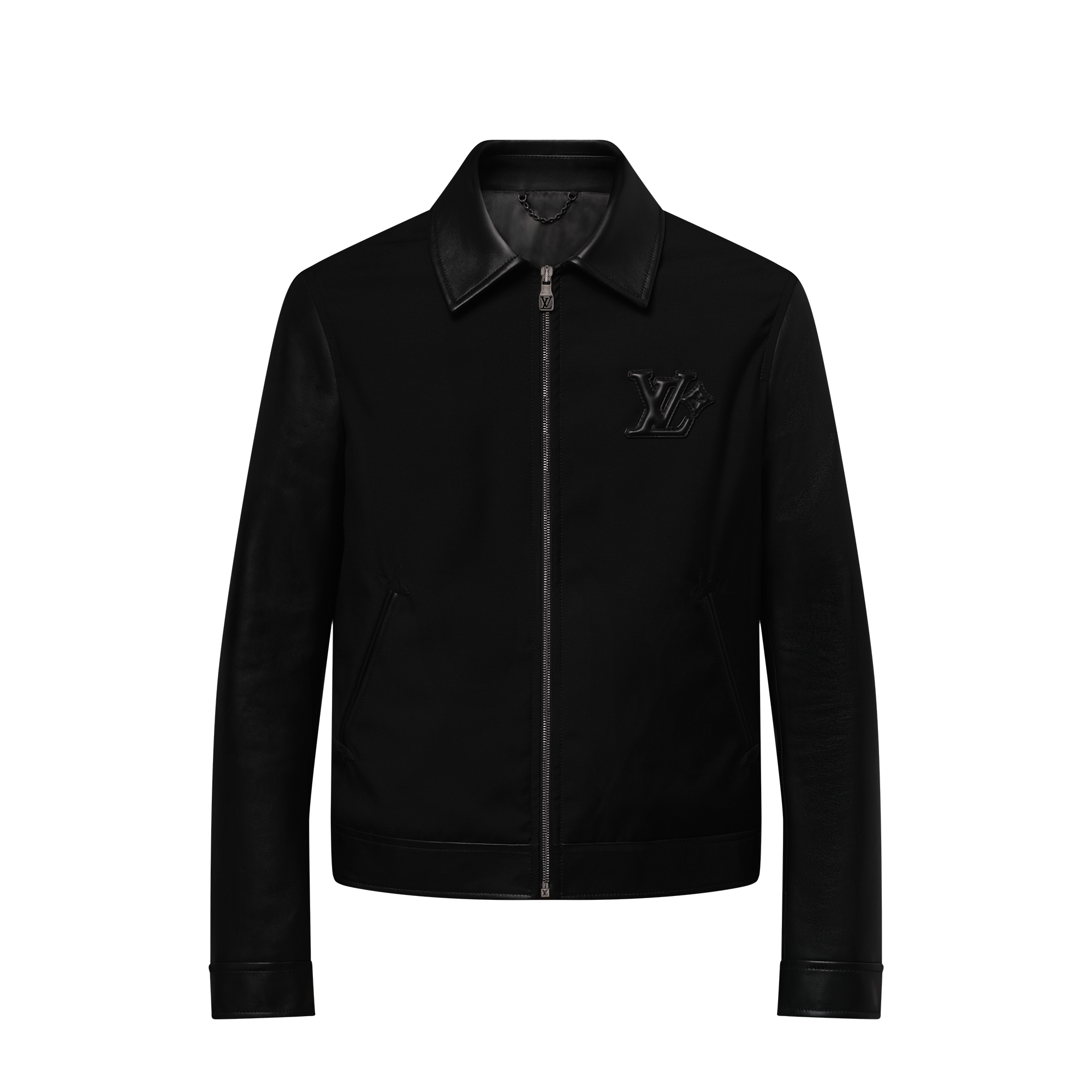 Leather Mix Blouson  in Men