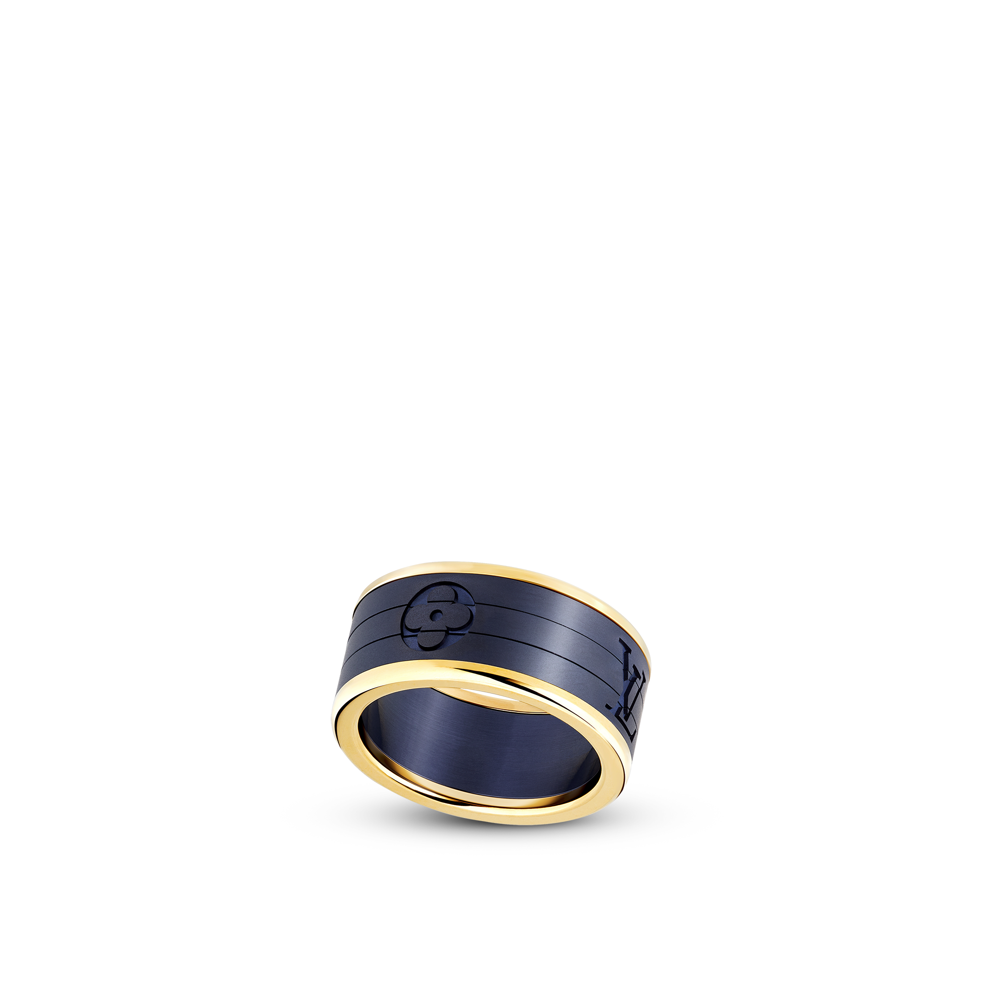 Les Gastons Vuitton Puzzle Ring, Yellow Gold and Titanium  in Jewellery