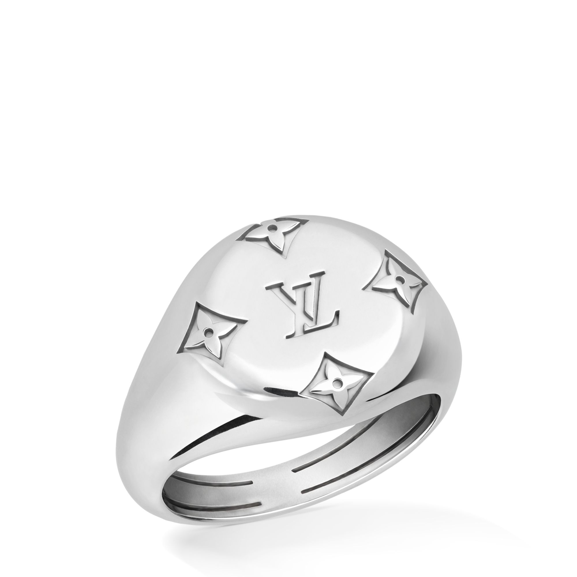 Les Gastons Vuitton Signet Ring, White Gold  in Jewellery