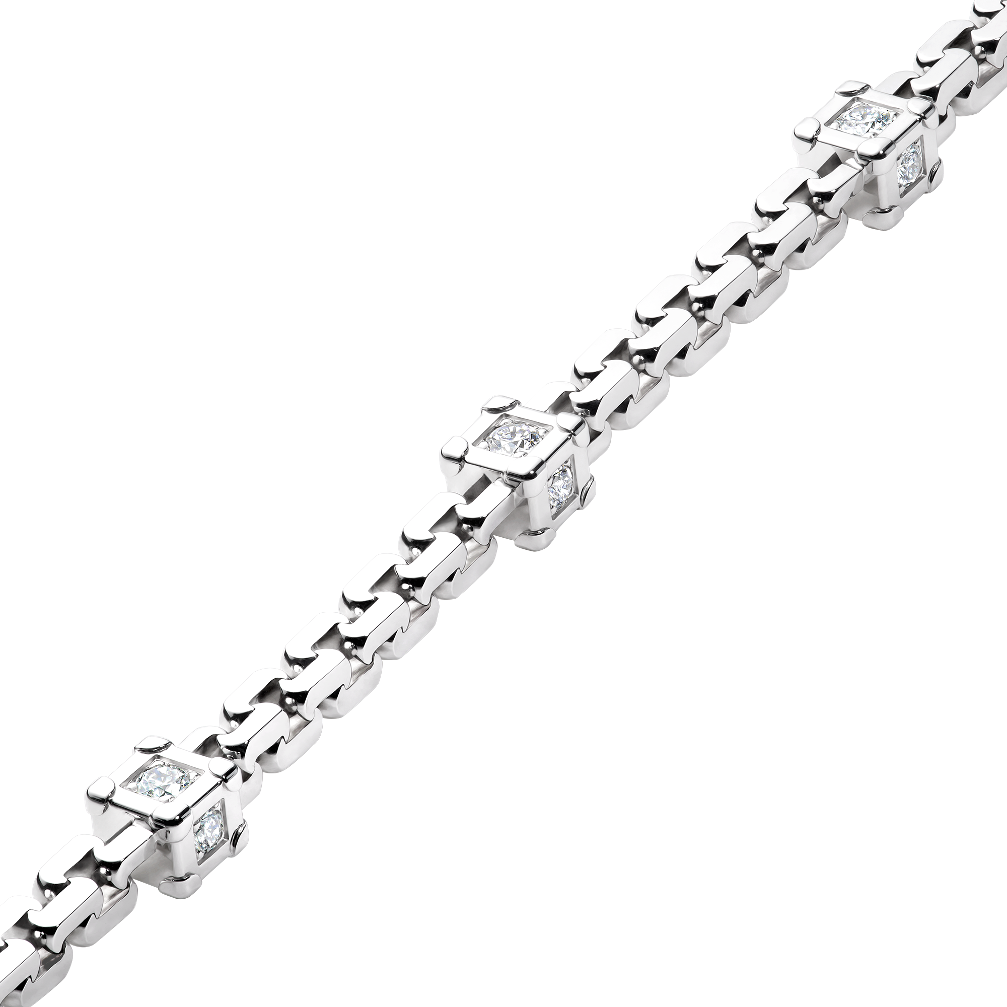 Les Gastons Vuitton Trunk Bracelet, White Gold and Diamonds  in Jewellery
