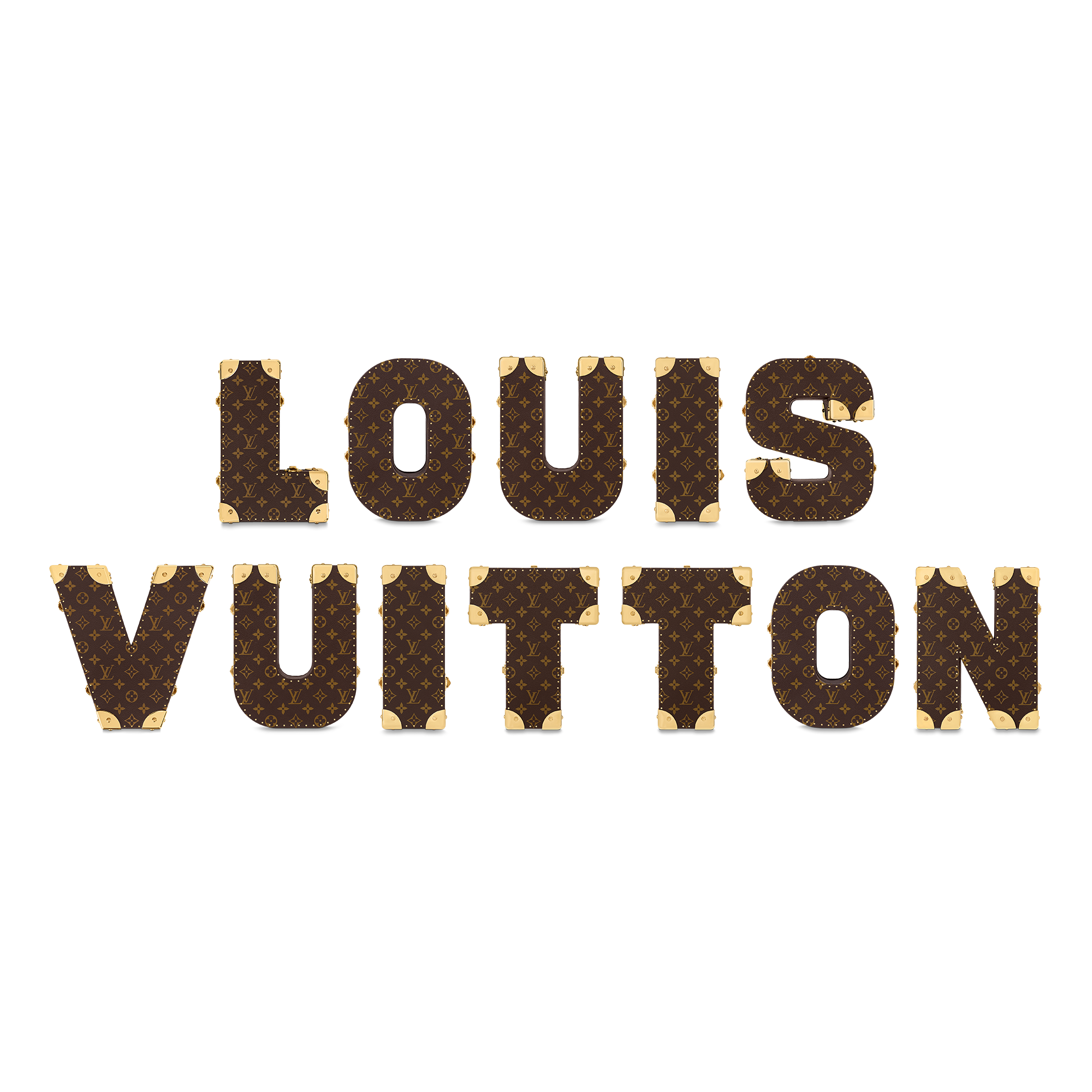 Letter Trunk V Monogram Canvas in Les Extraordinaires