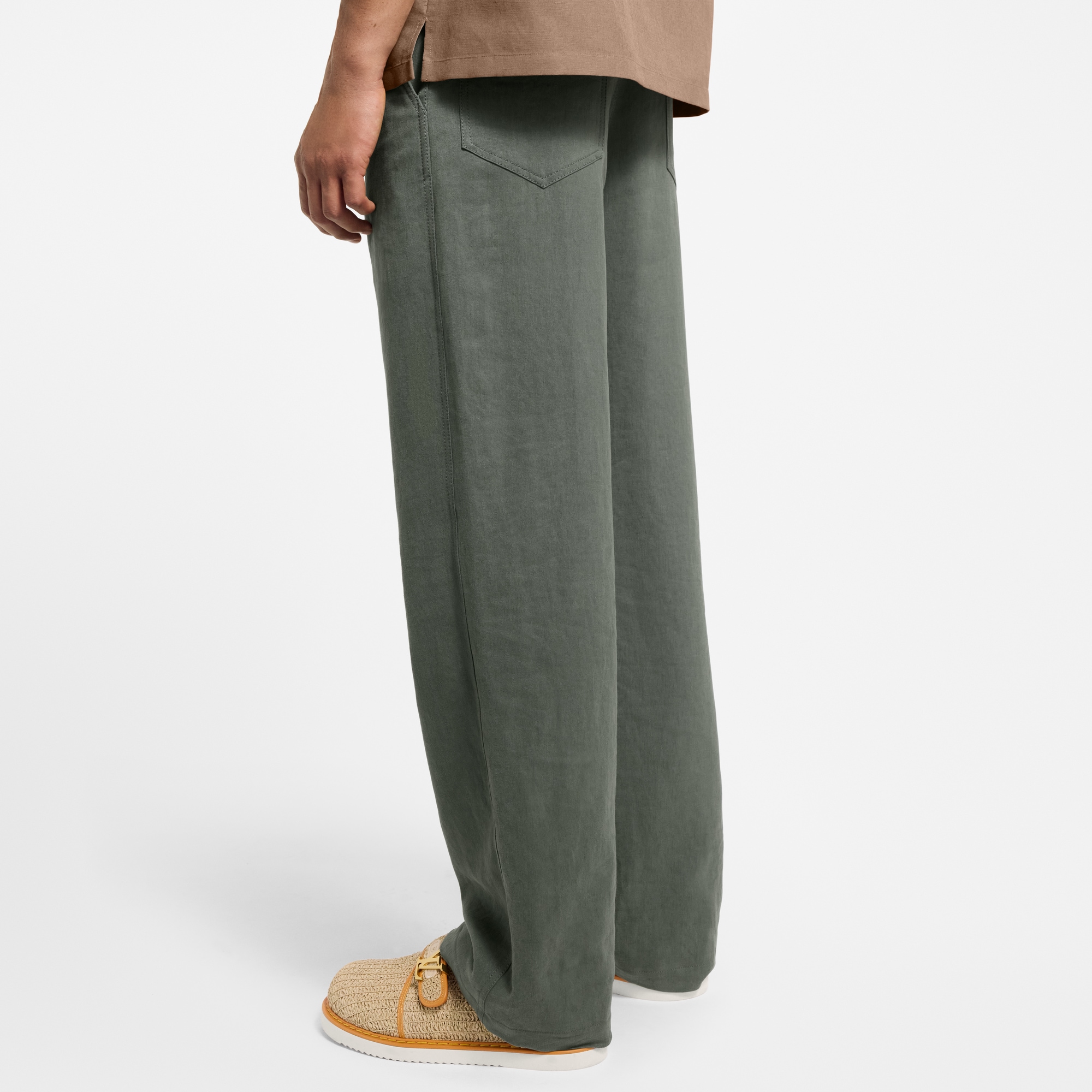 Light Linen Workwear Pants  in Men