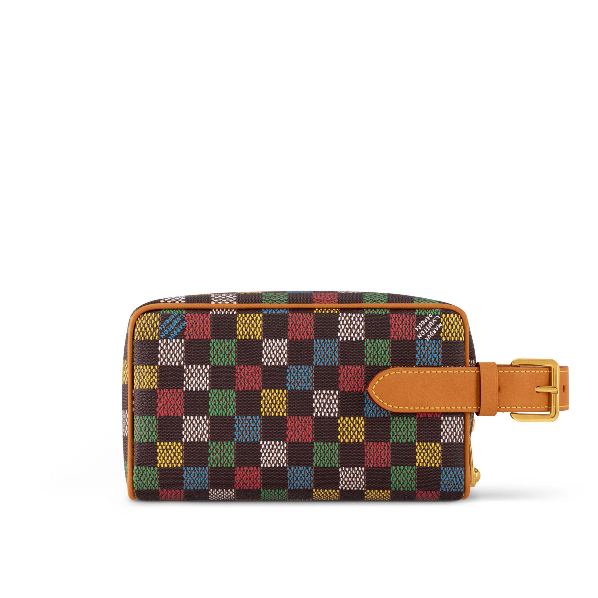 Locker Dopp Kit Damier Ebène Canvas in Men