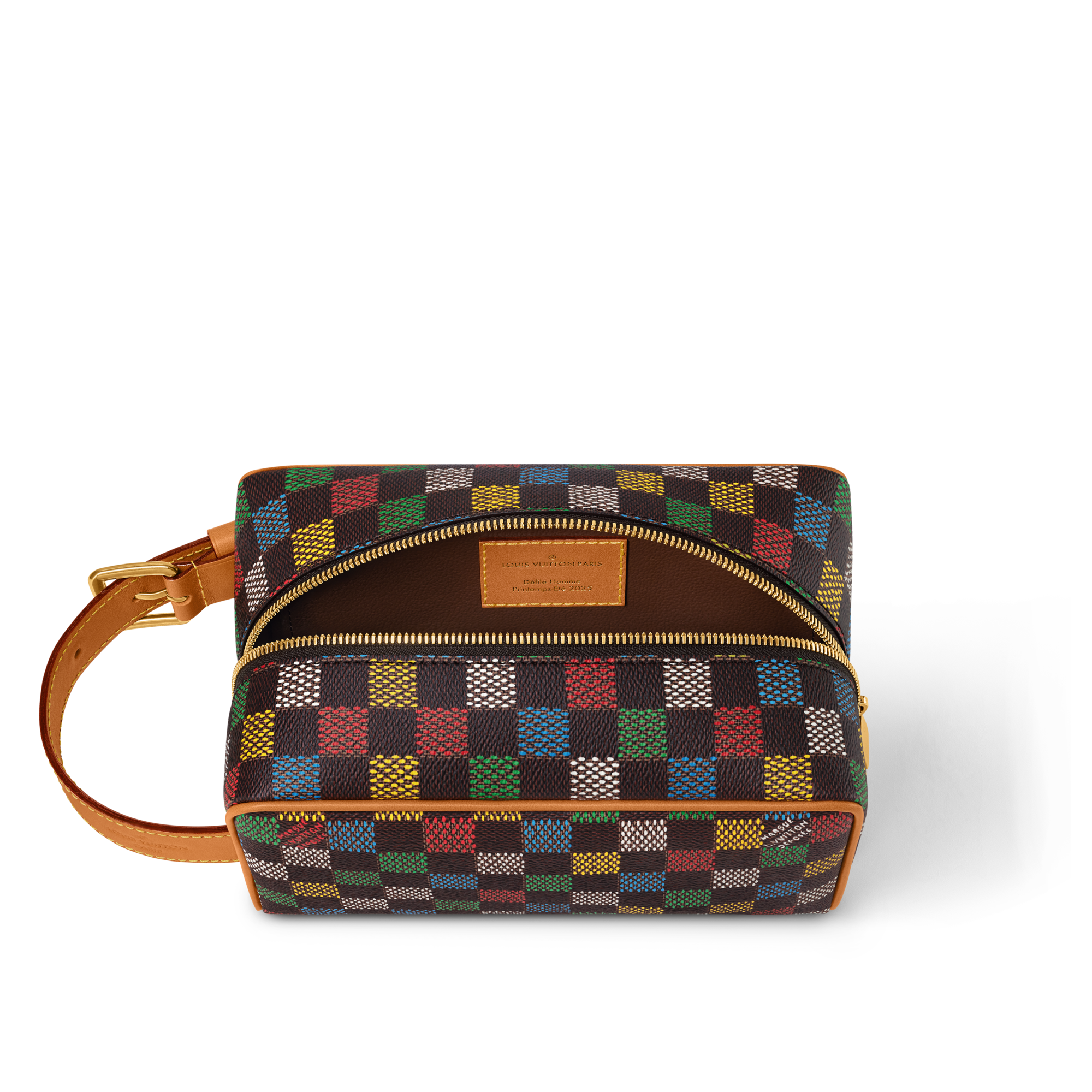 Locker Dopp Kit Damier Ebène Canvas in Men