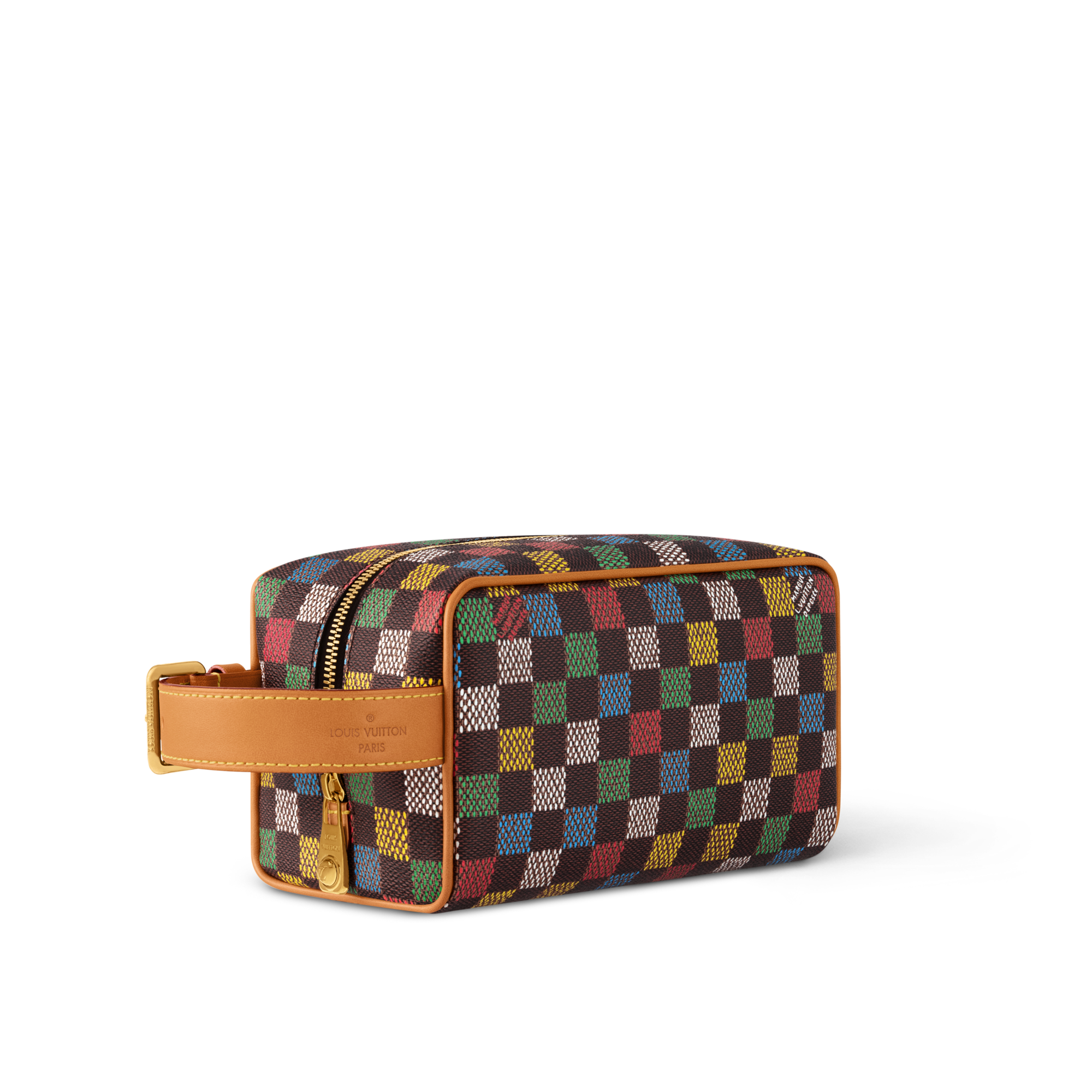 Locker Dopp Kit Damier Ebène Canvas in Men