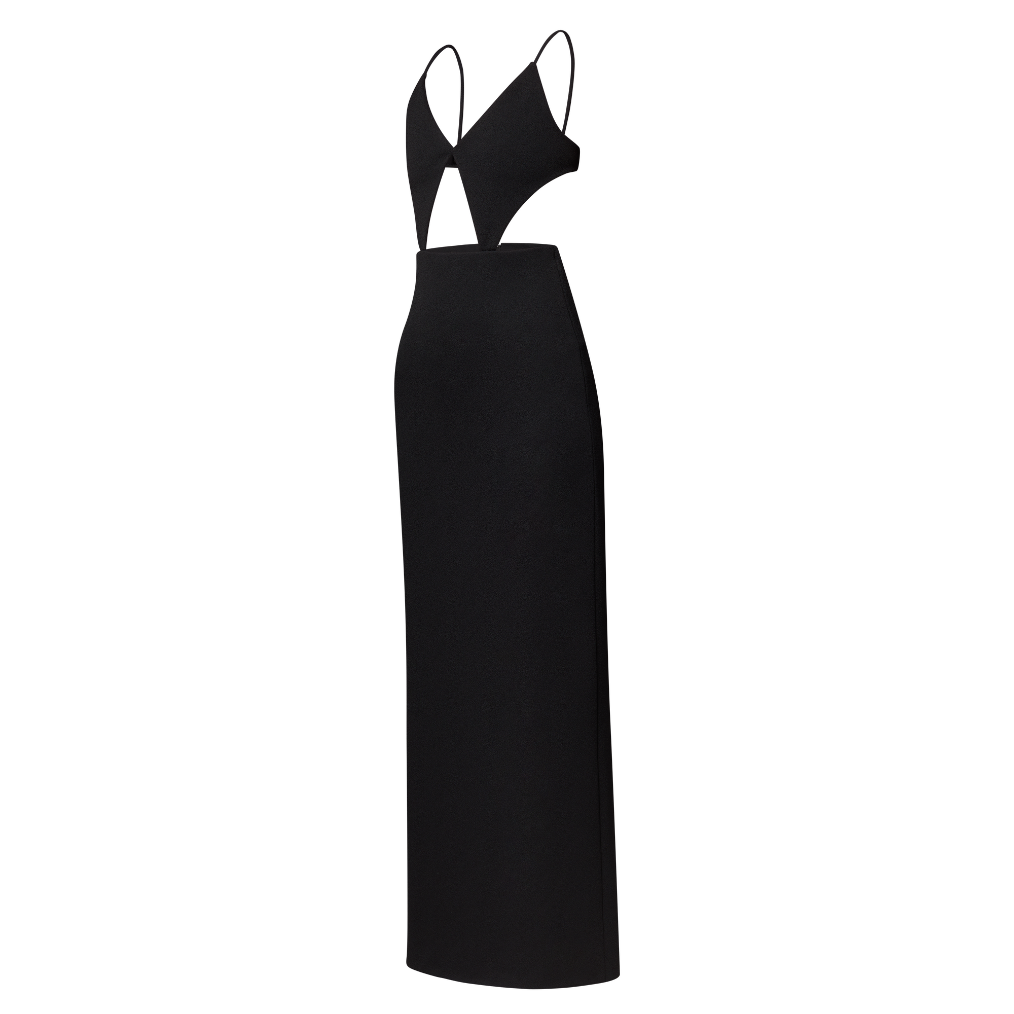 Long Dress W/ Front Cut Outs  in Women