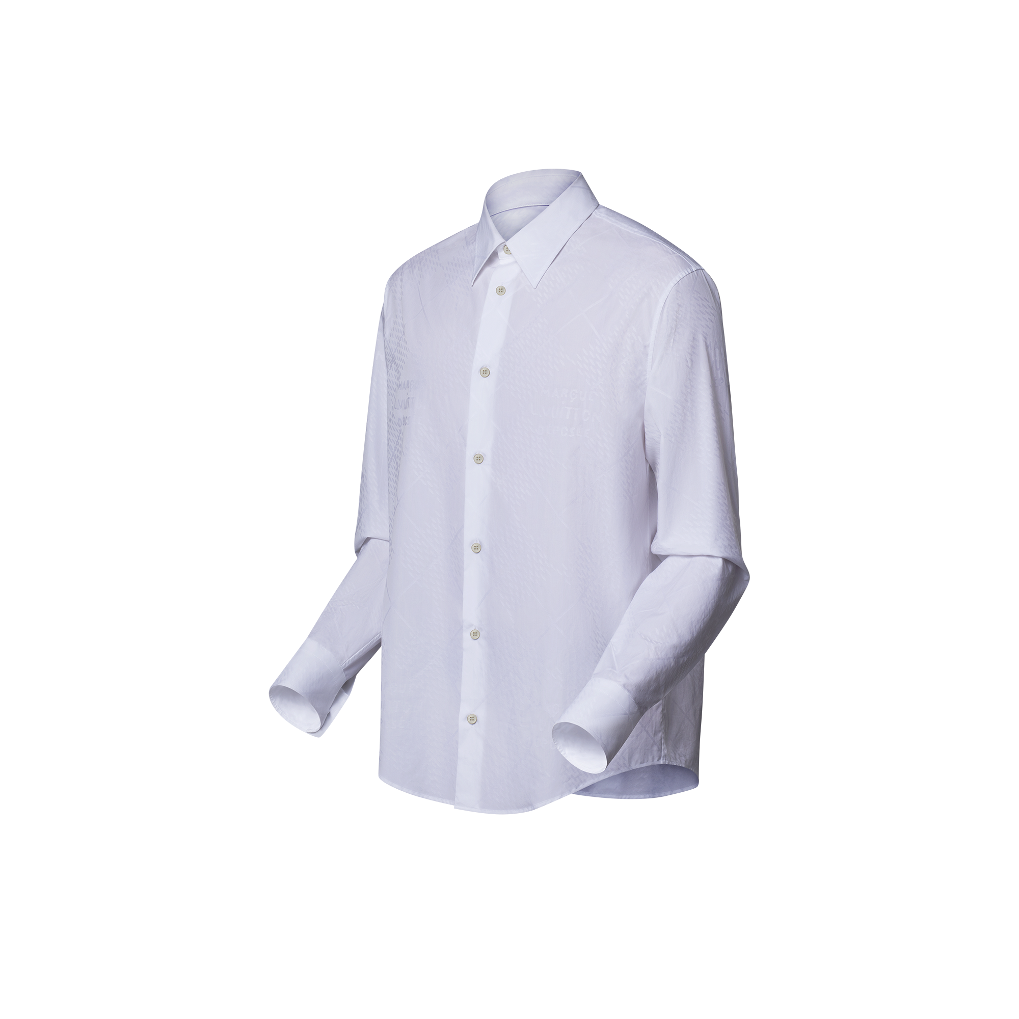 Long-Sleeved Cotton Shirt  in Men