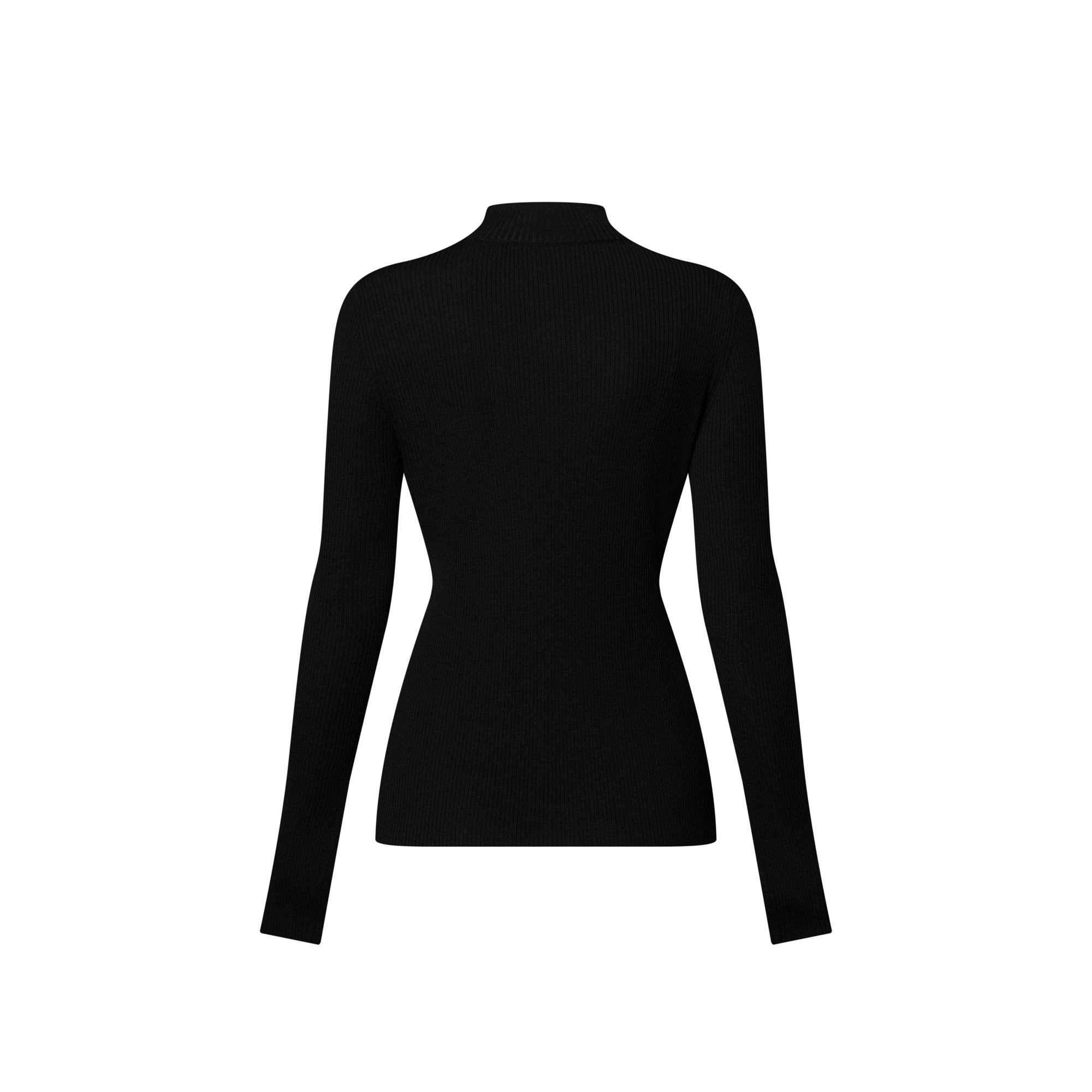 Long-Sleeved Rib-Knit Top  in Women