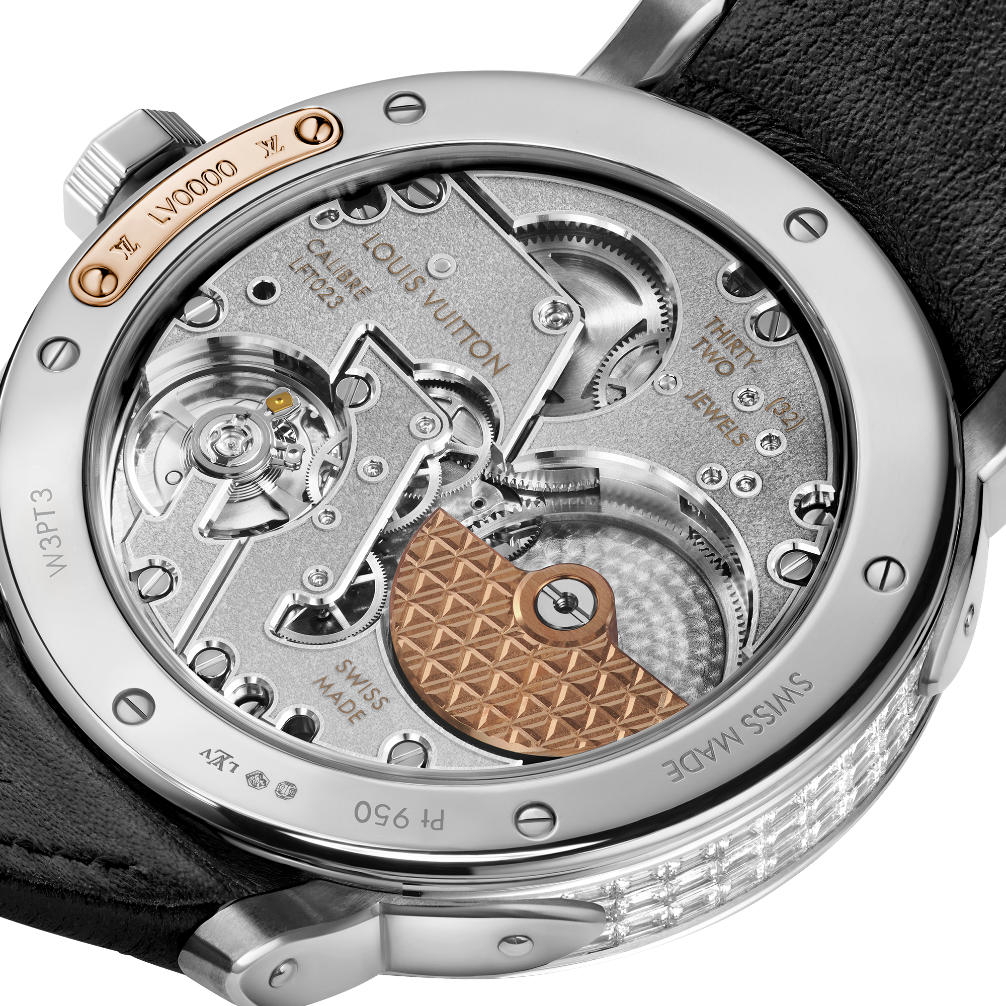 Louis Vuitton Escale, Automatic, 40.5mm, Platinum and diamonds  in Watches