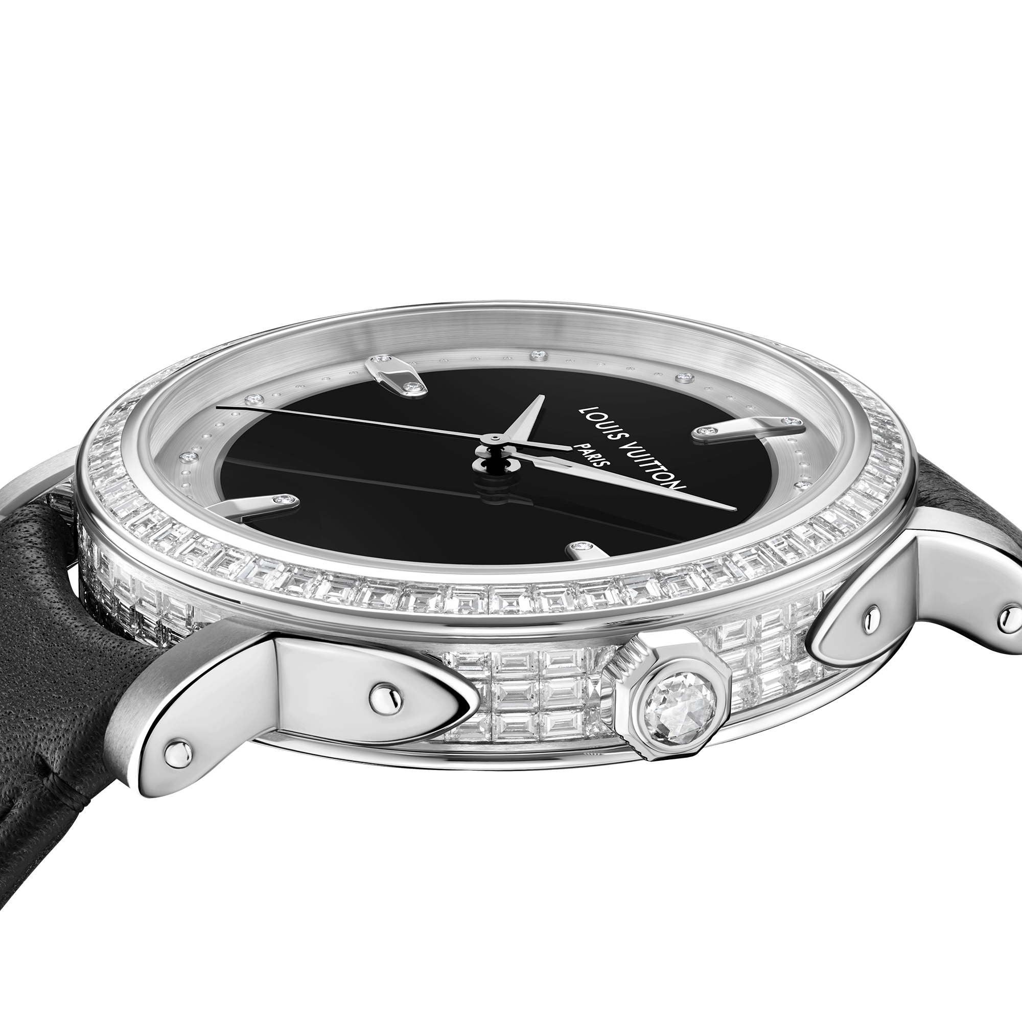 Louis Vuitton Escale, Automatic, 40.5mm, Platinum and diamonds  in Watches