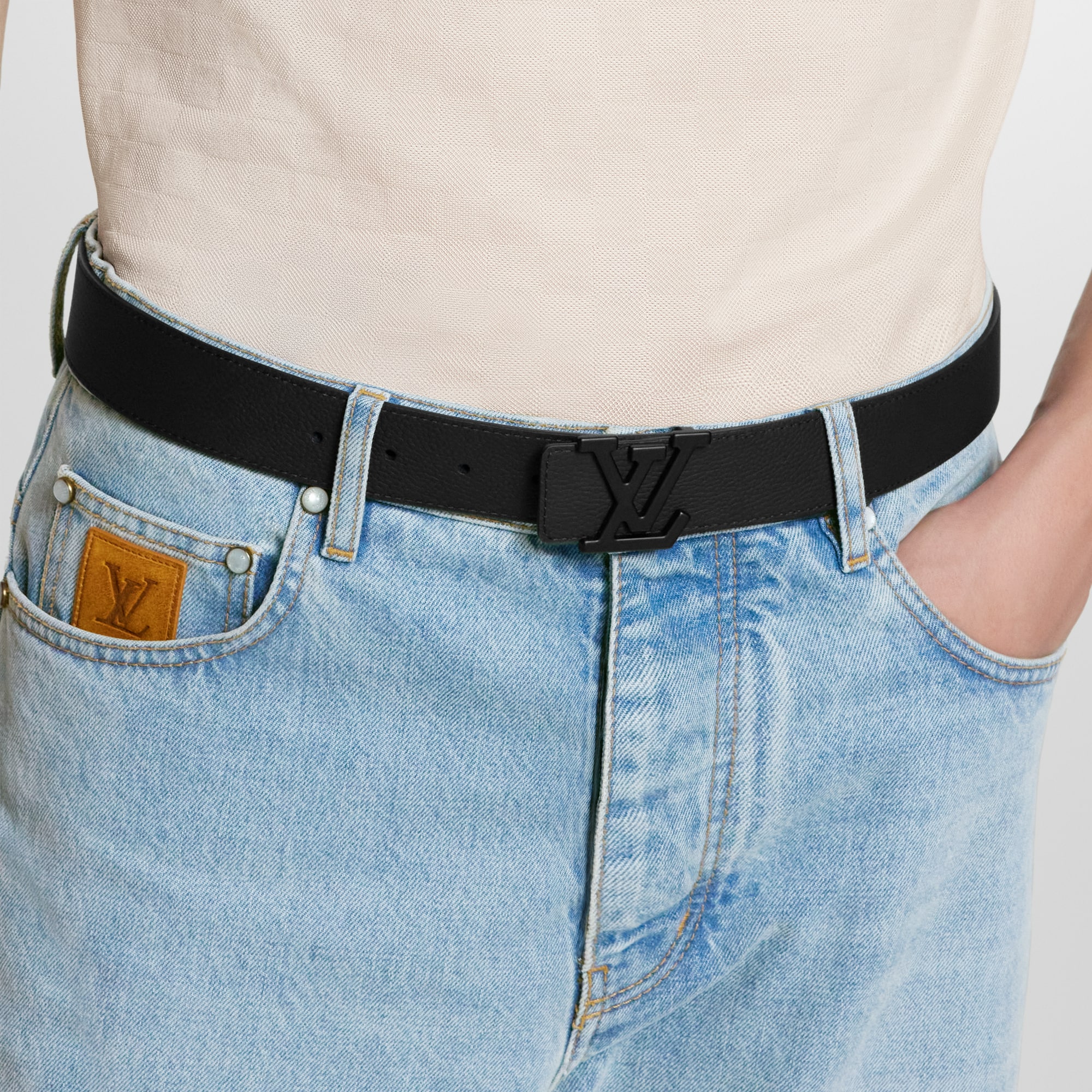 LV Aerogram 35mm Belt Autres Cuirs in Men