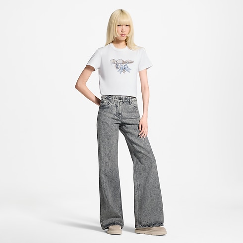 LV Bijoux Print T-Shirt in Women's Ready-to-Wear T-shirts and Sweatshirts collections by Louis Vuitton (Product zoom)