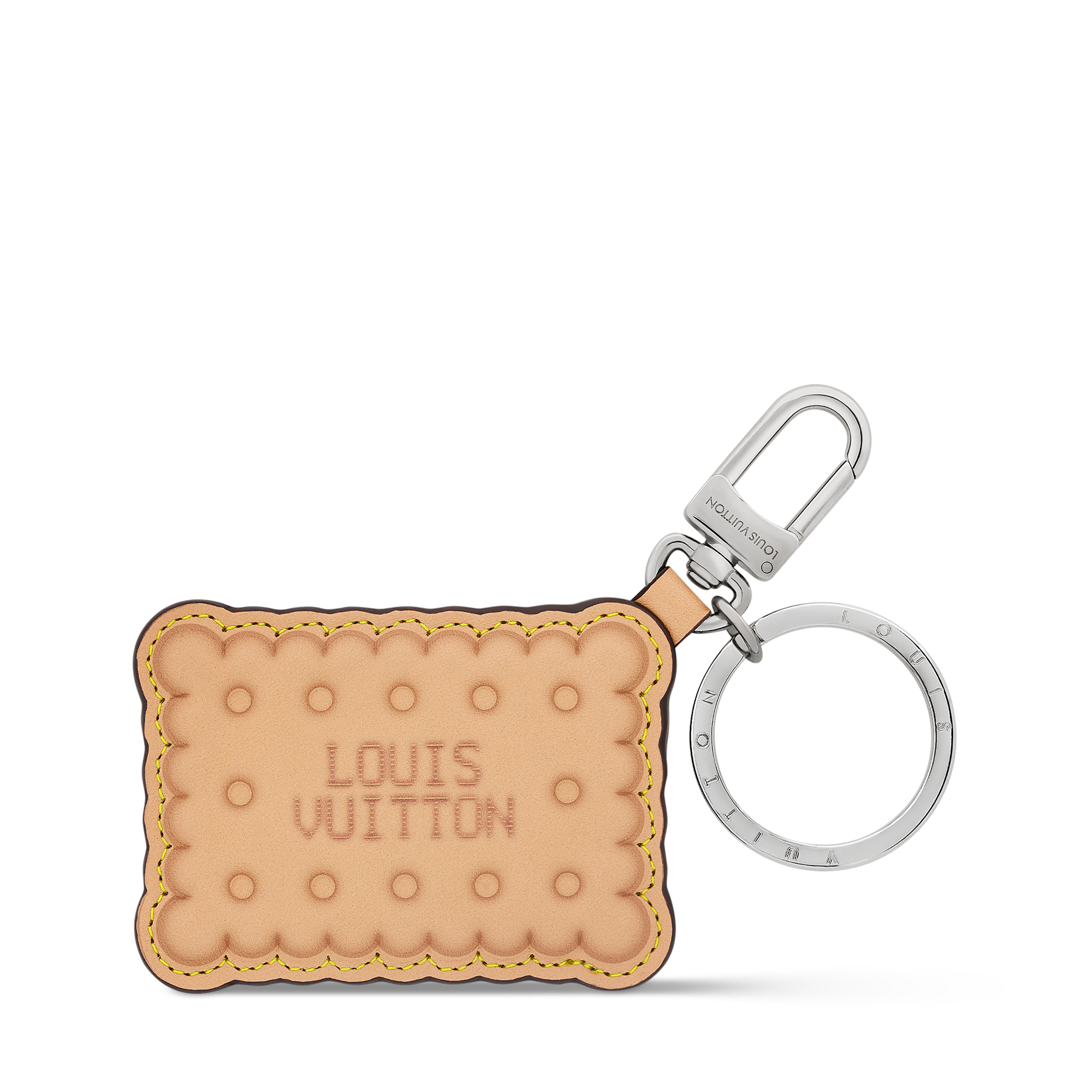 LV Biscuit Key Holder and Bag Charm . in Men