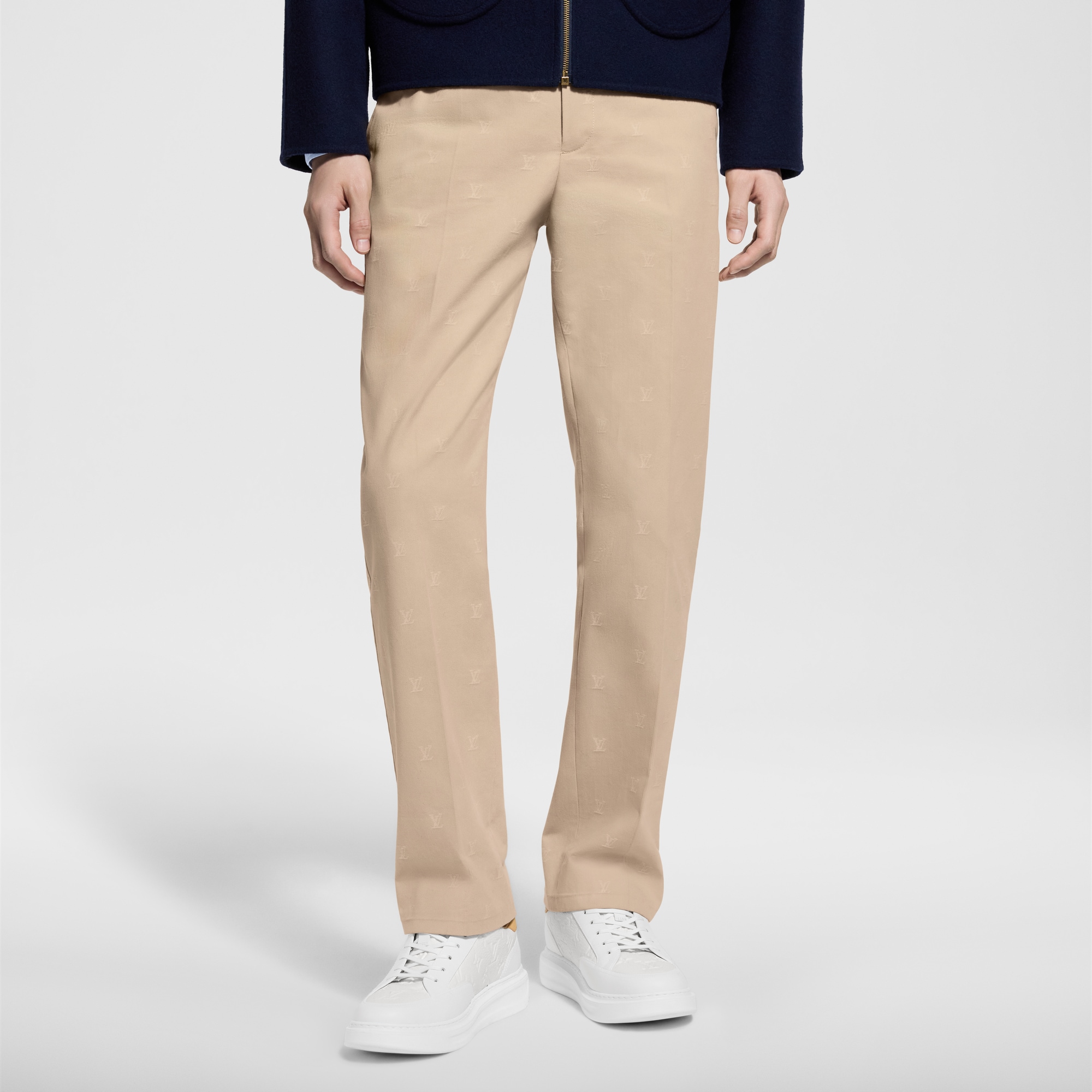 LV Blason Cotton Jacquard Chino Pants  in Men