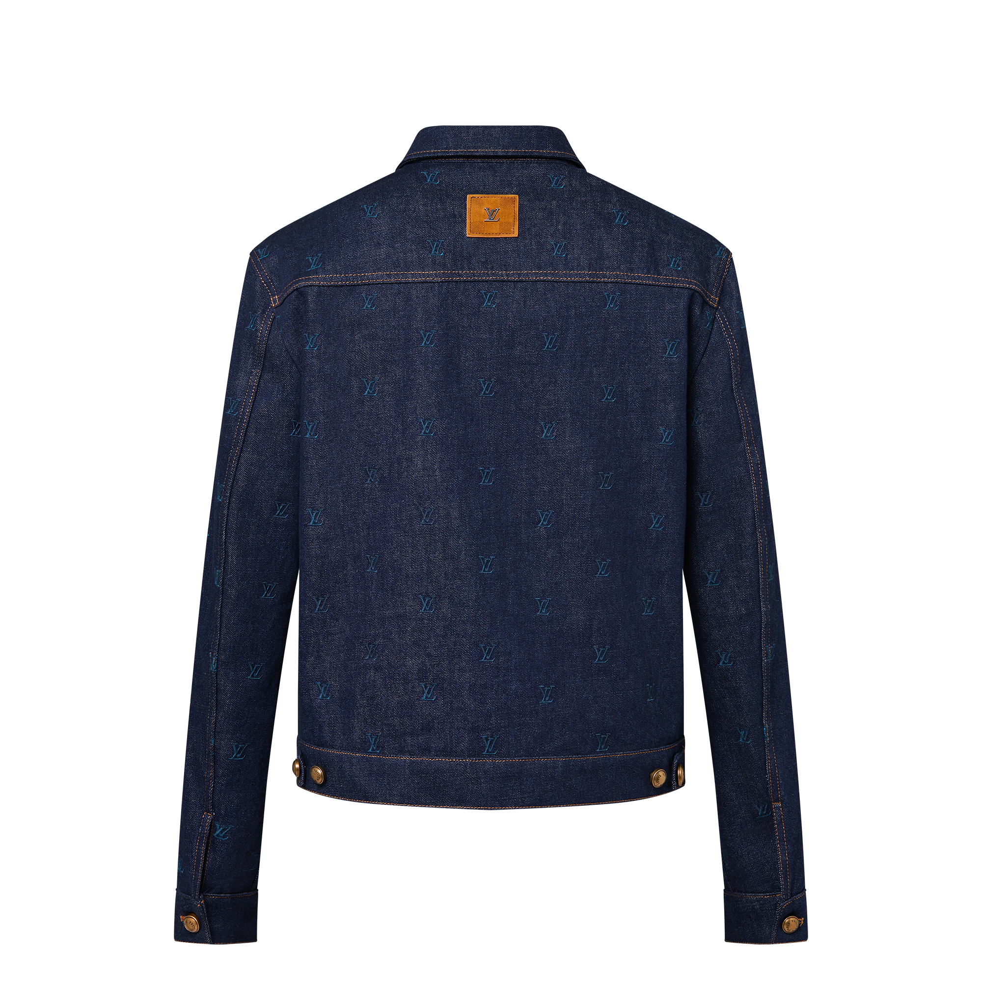 LV Blason Embroidered Denim Blouson  in Men