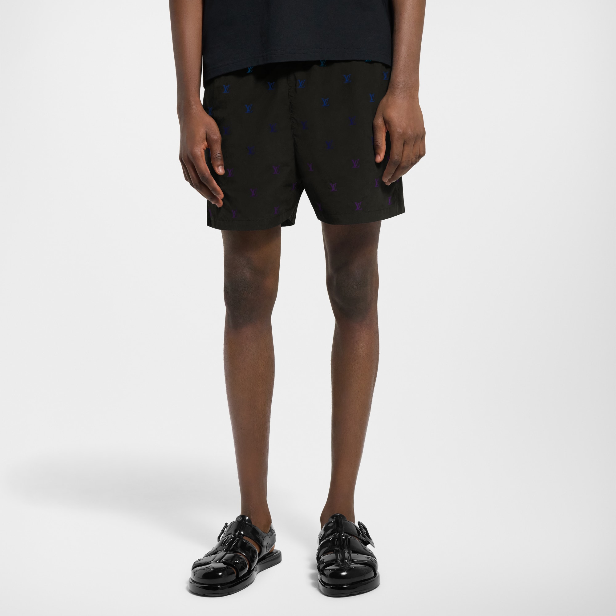 LV Blason Gradient Embroidered Swim Shorts  in Men