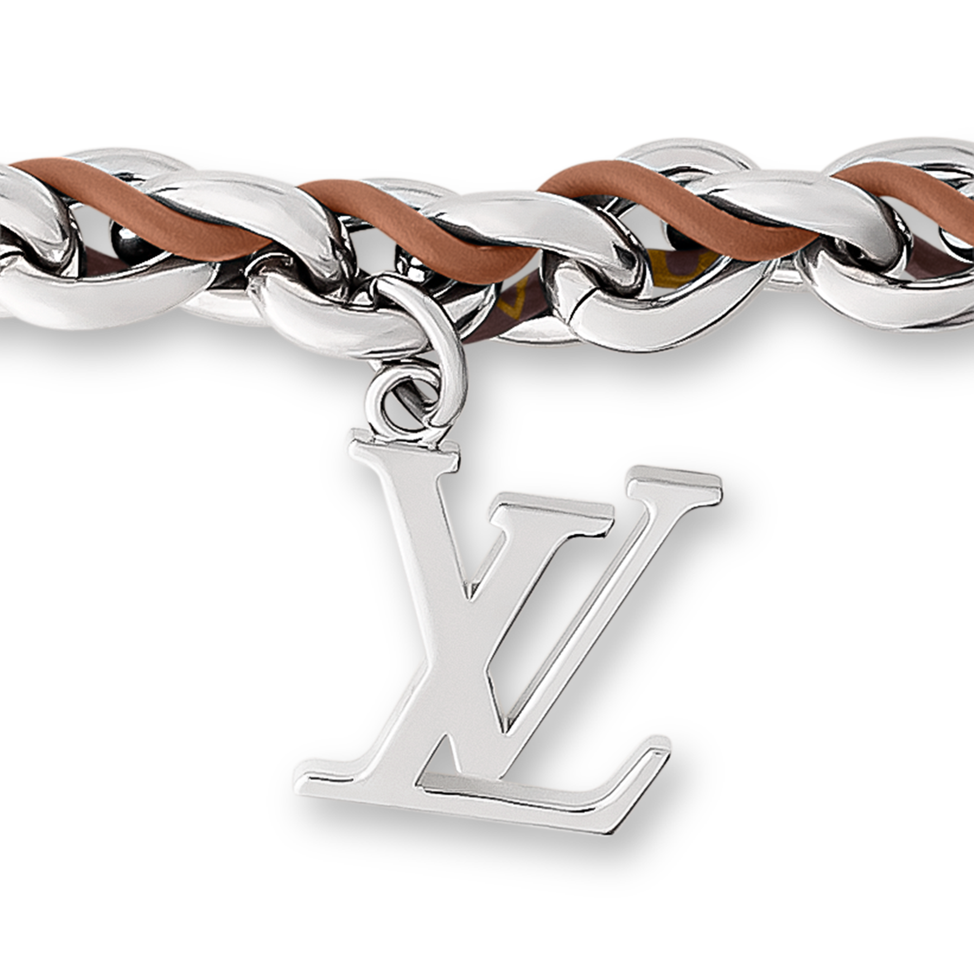 LV Braided Chain Belt . in Men
