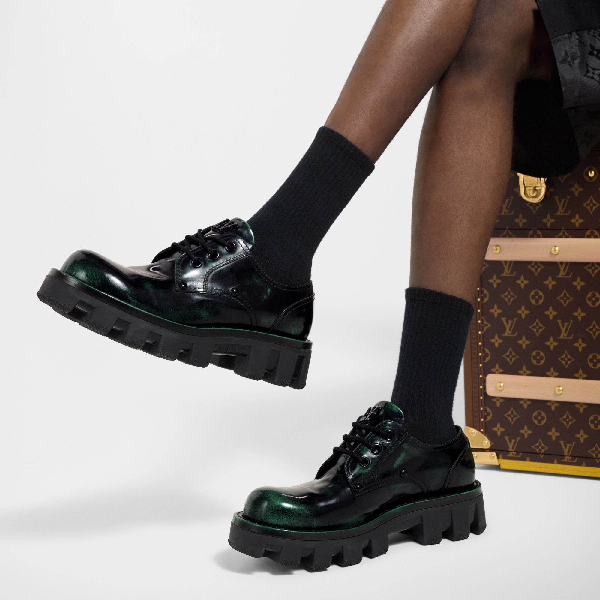 LV Checker Derby  in Men