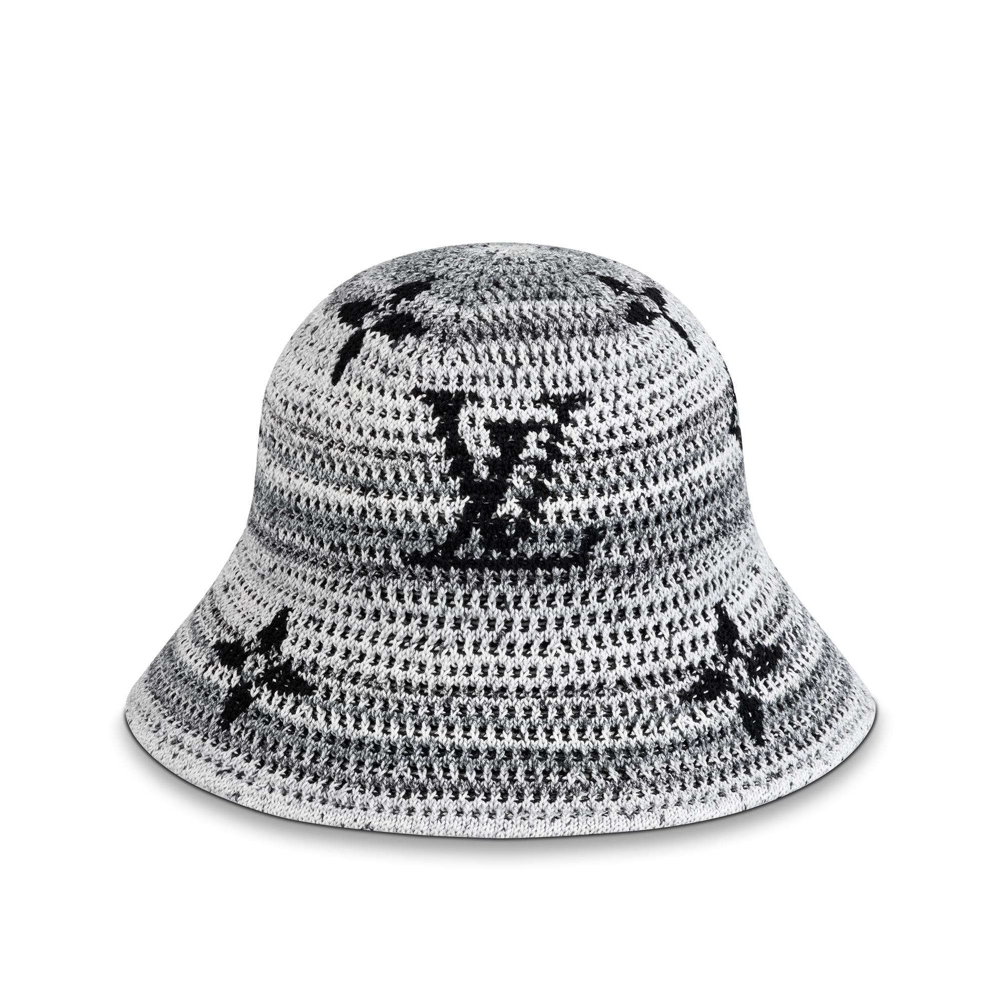 LV Crochet Stripes Bucket Hat 
