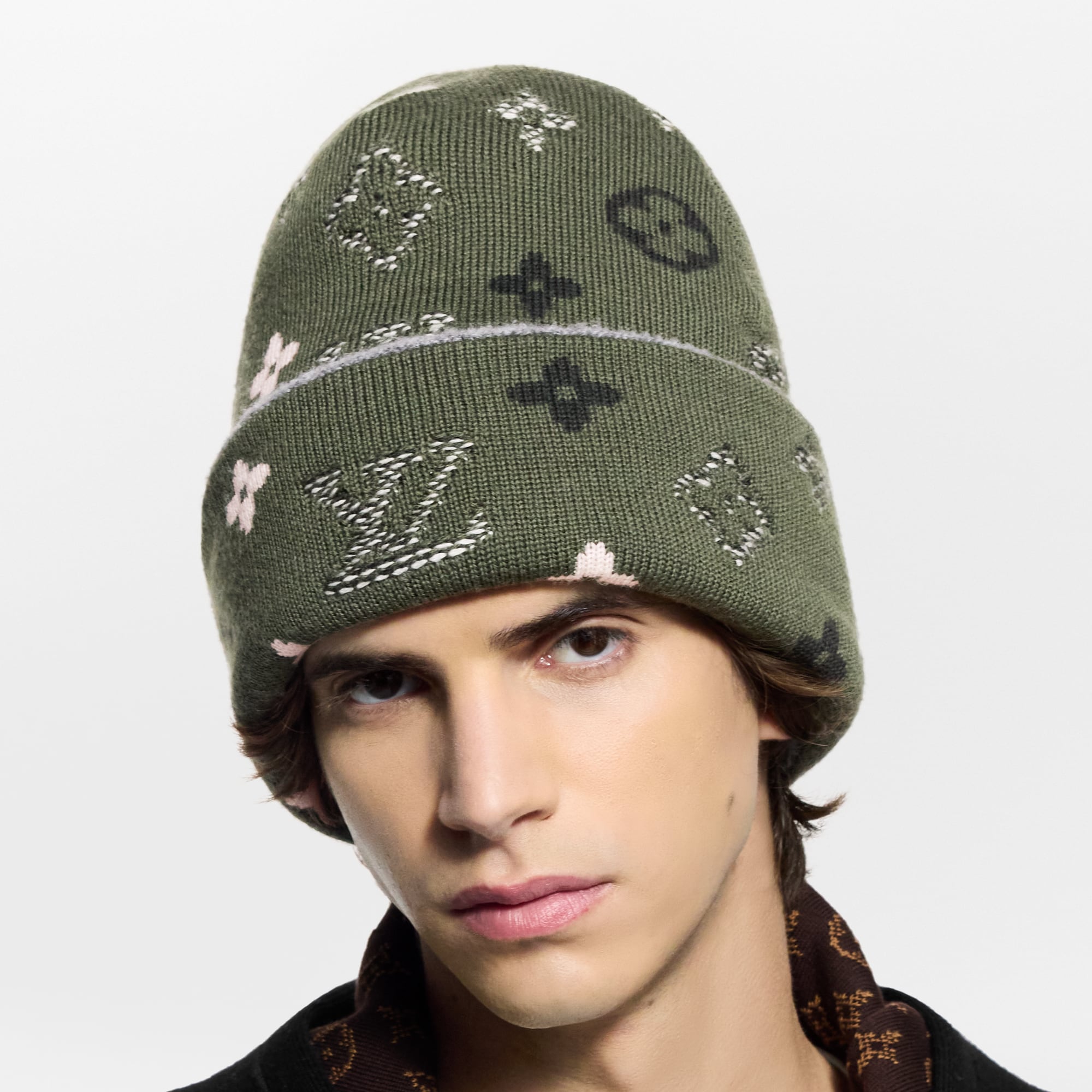 LV Crush Monogram Surplus Beanie . in Men