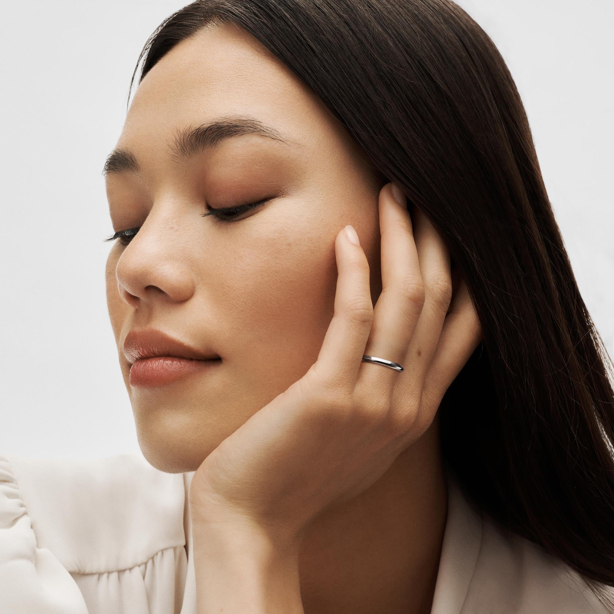 LV Diamonds 2.5mm Wedding Band, Platinum  in Jewellery