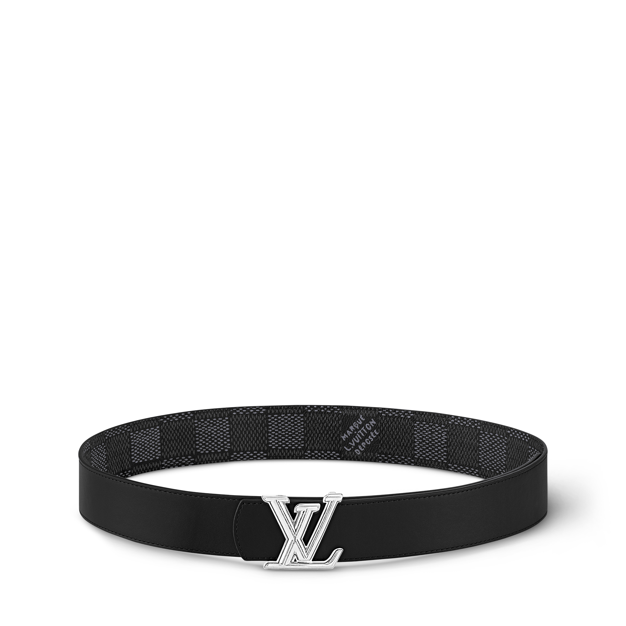 LV Dimension 40mm Reversible Belt Damier Graphite Canvas in Men