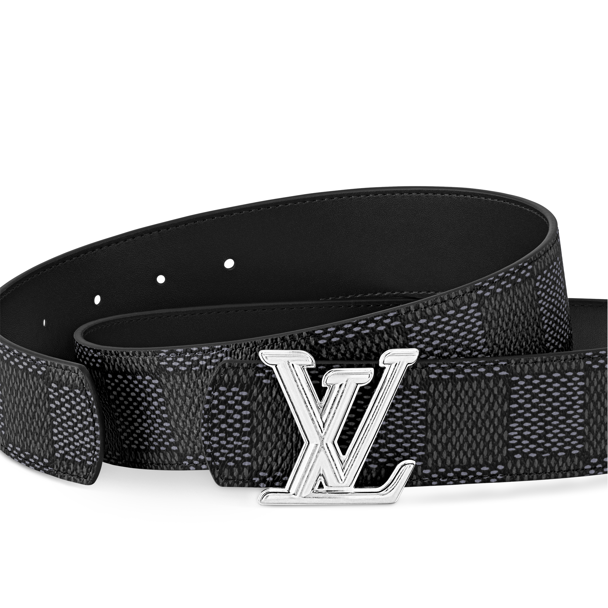 LV Dimension 40mm Reversible Belt Damier Graphite Canvas in Men