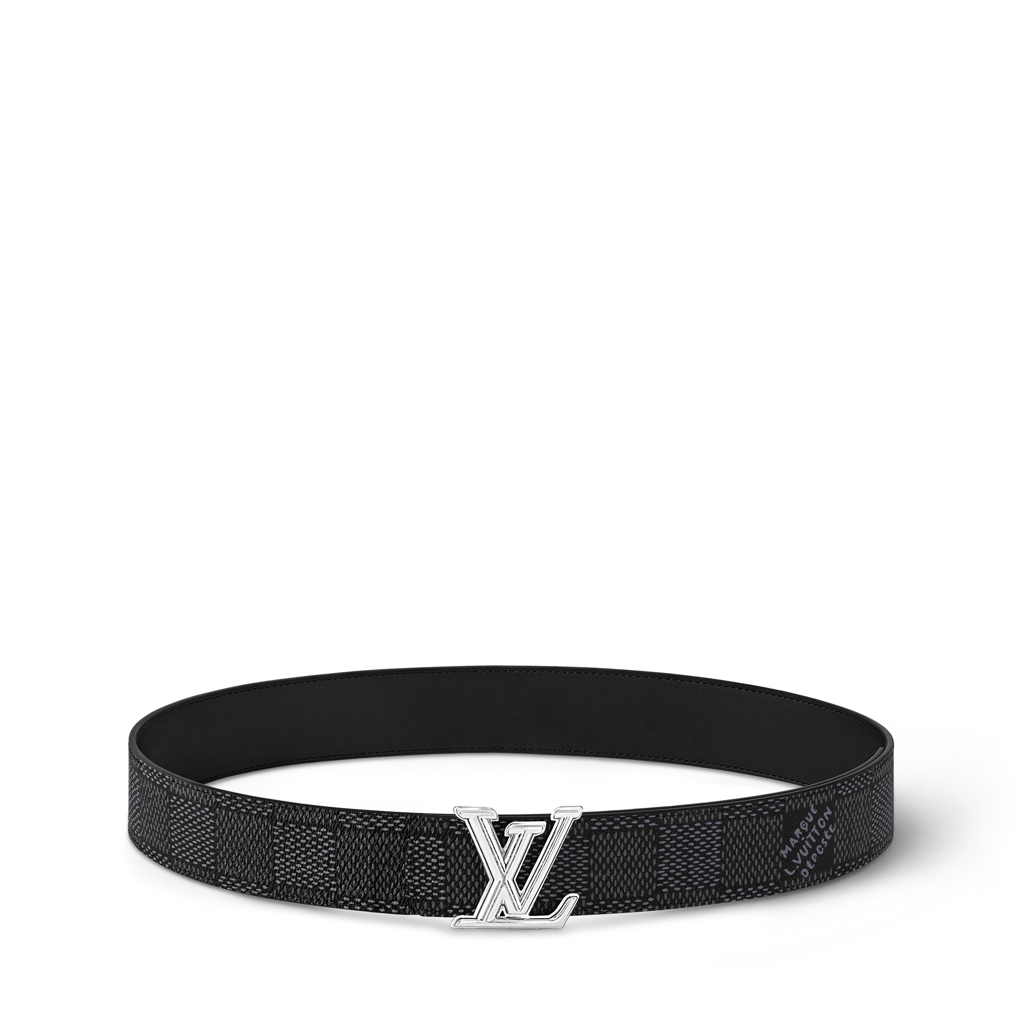 LV Dimension 40mm Reversible Belt Damier Graphite Canvas in Men