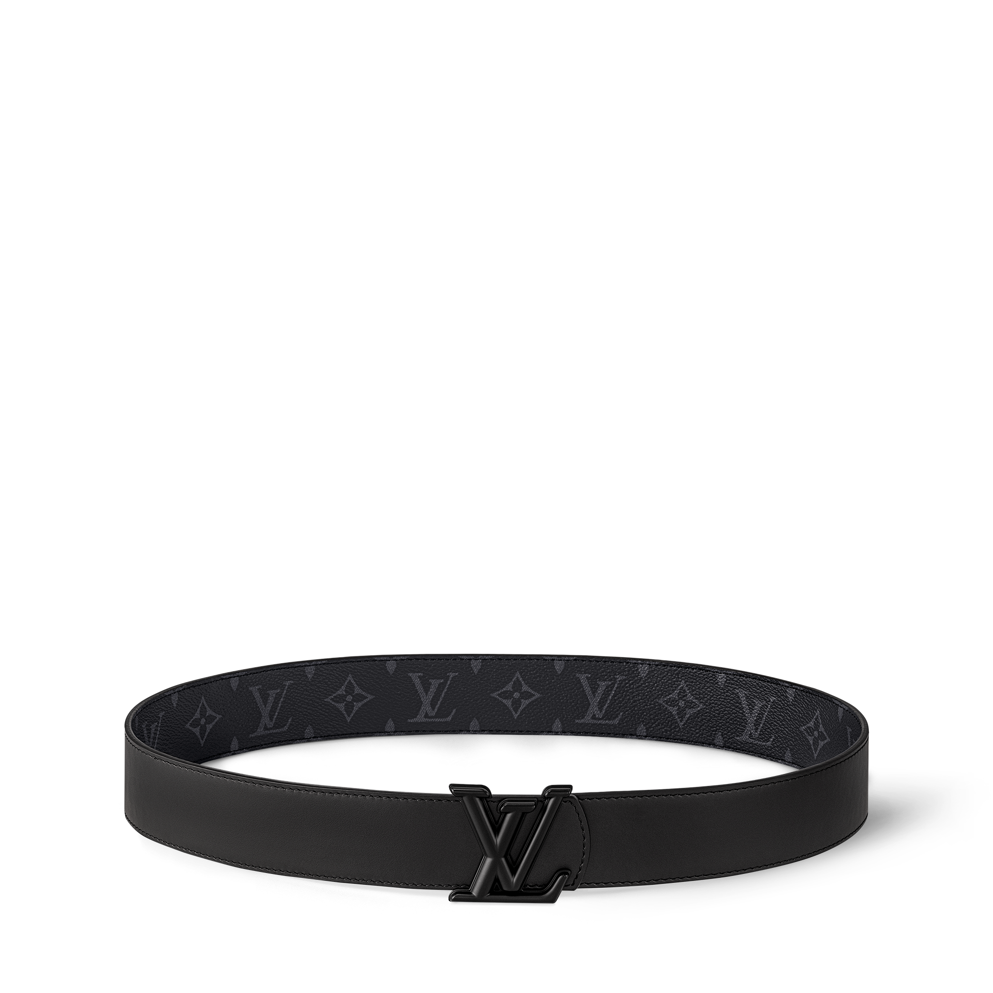 LV Dimension 40mm Reversible Belt Monogram Eclipse Canvas in Men