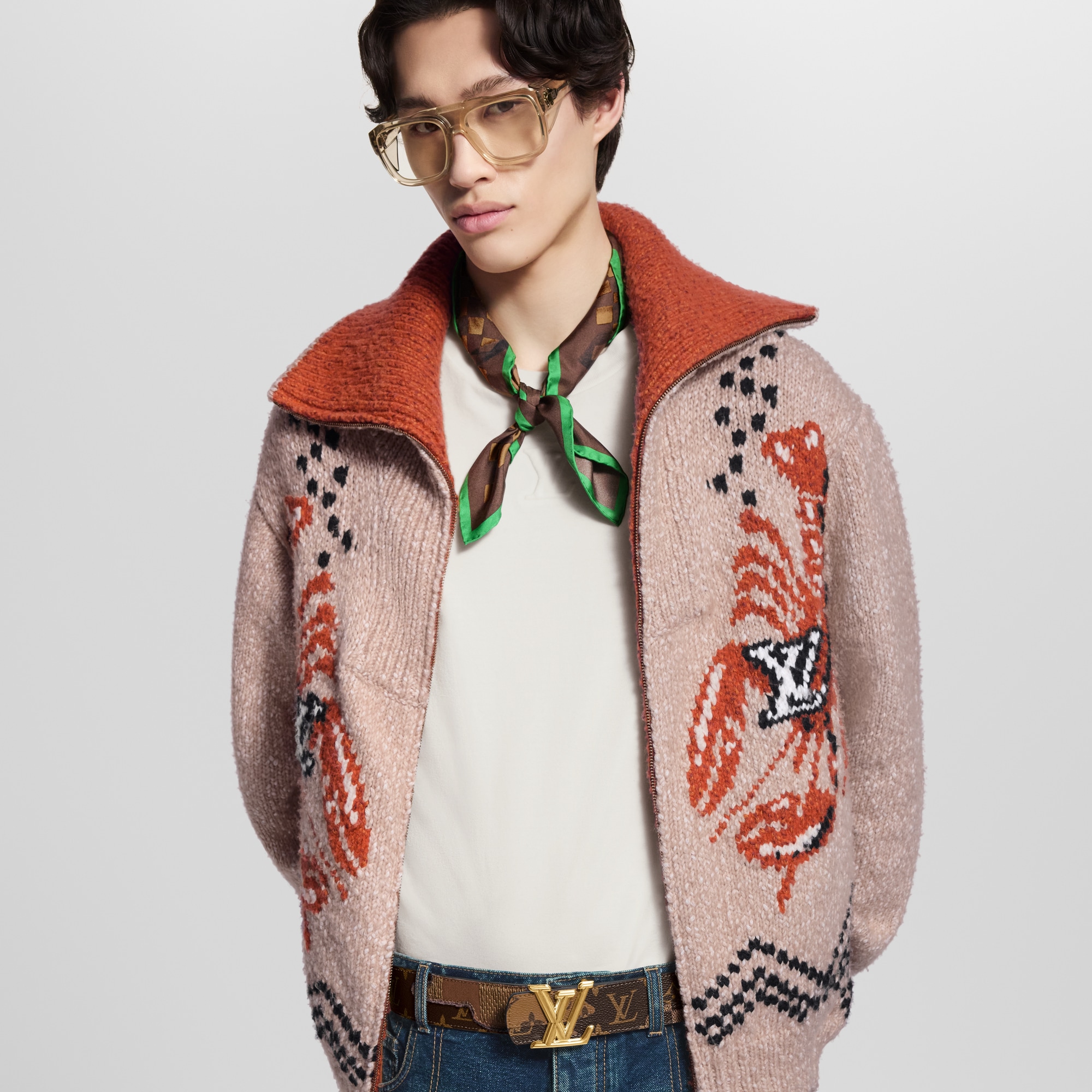 LV Dimension Monogram Landscape 40mm Reversible Belt  in Men