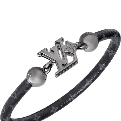 LV Flower Bracelet Monogram Eclipse Canvas in Men's Fashion Jewellery Bracelets collections by Louis Vuitton (Product zoom)