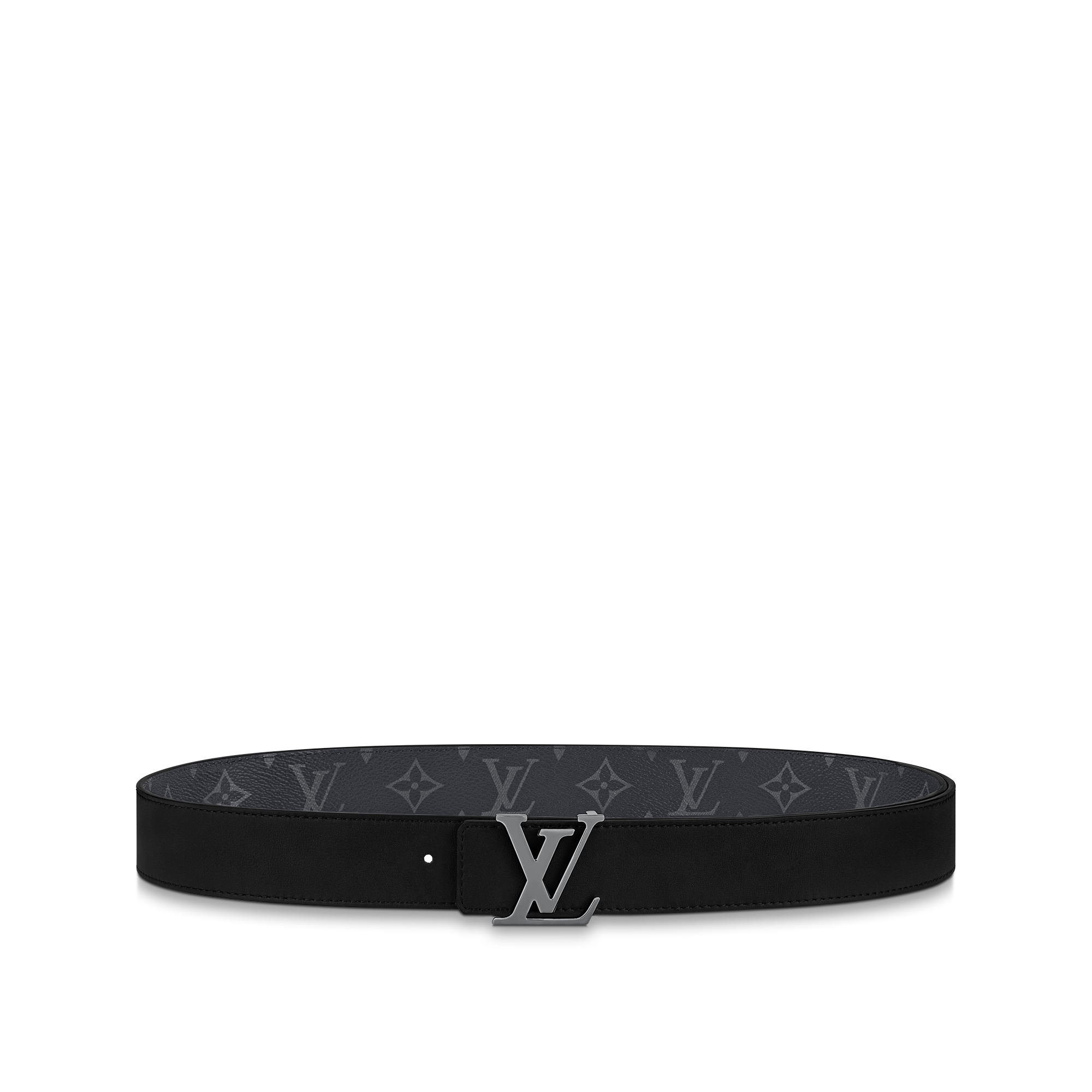 LV Initiales 35mm Reversible Belt Monogram Eclipse Canvas in Men