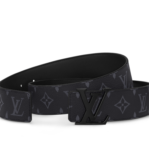 LV Initiales 40mm Matte Black Belt Monogram Eclipse Canvas in Men's Accessories All Accessories collections by Louis Vuitton (Product zoom)