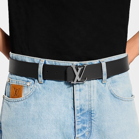 LV Initiales 40MM Reversible Belt Damier Ebène Canvas in Holiday Gifts's Holiday Gifts for Him } collections by Louis Vuitton (Product zoom)