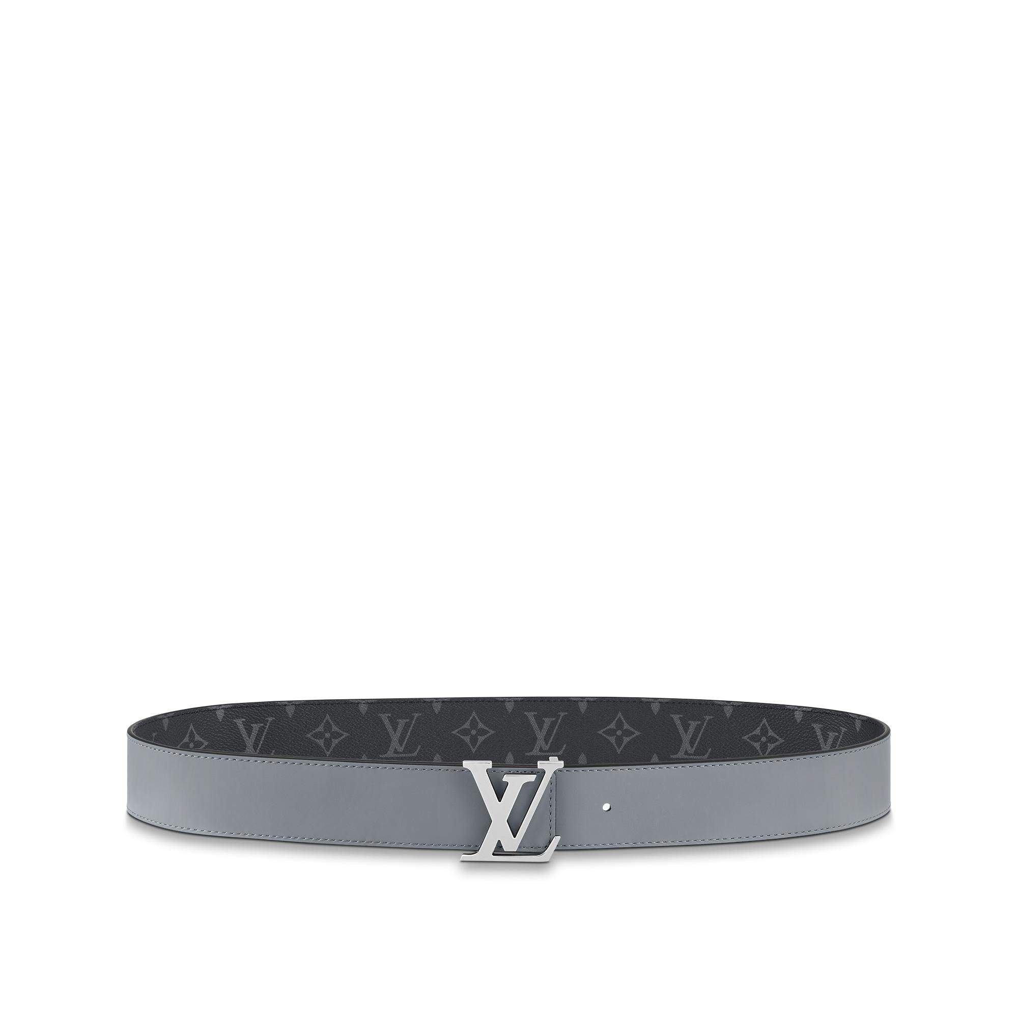 LV Initiales 40mm Reversible Belt Monogram Eclipse Canvas in Men