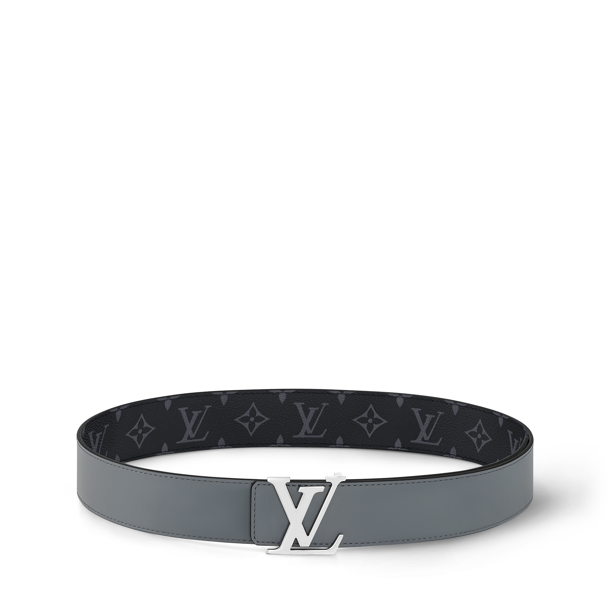 LV Initiales 40mm Reversible Belt Monogram Eclipse Canvas in Men