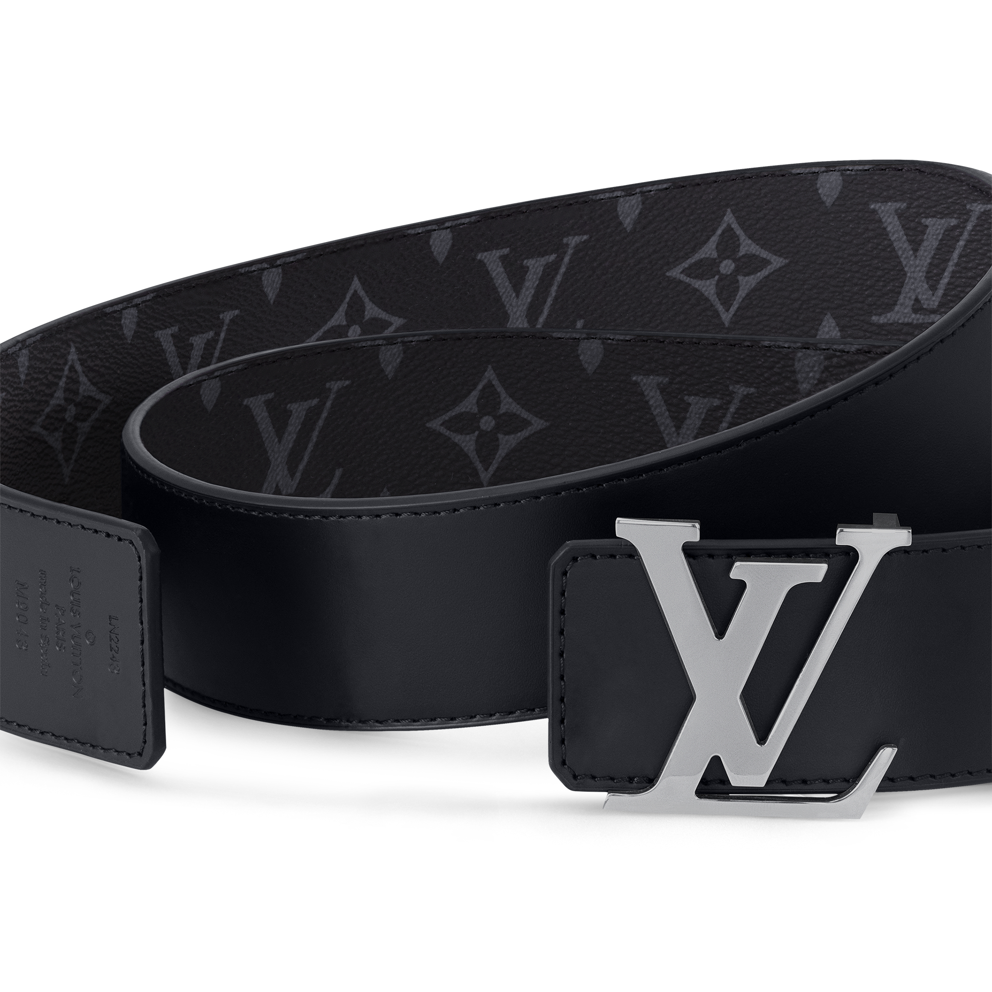 LV Initiales 40MM Reversible Belt Monogram Eclipse Canvas in Men