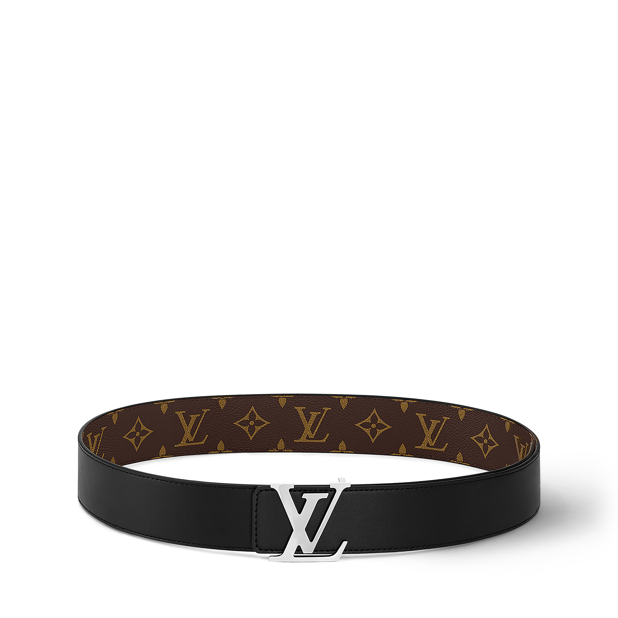 LV Initiales 40MM Reversible Belt Monogram Macassar Canvas in Men