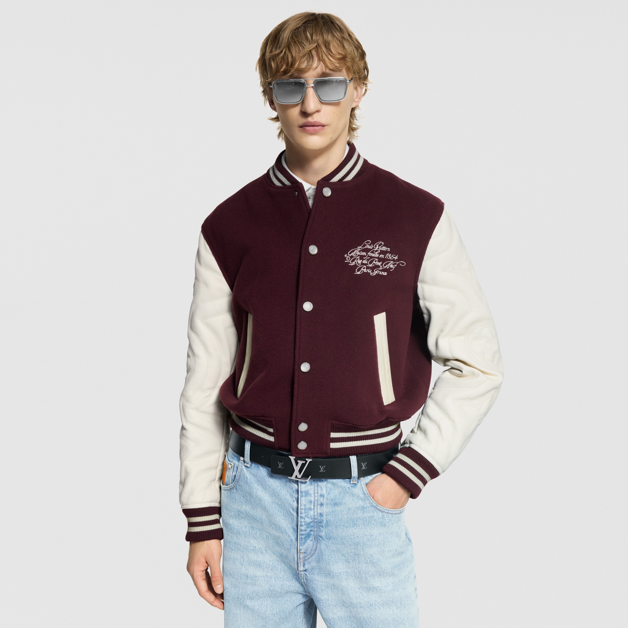 LV Initiales Blason 40mm Reversible Belt  in Men