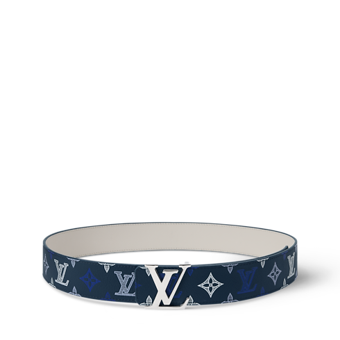 LV Initiales Monogram Shadow 40mm Reversible Belt in Men's Accessories Belts collections by Louis Vuitton (Product zoom)