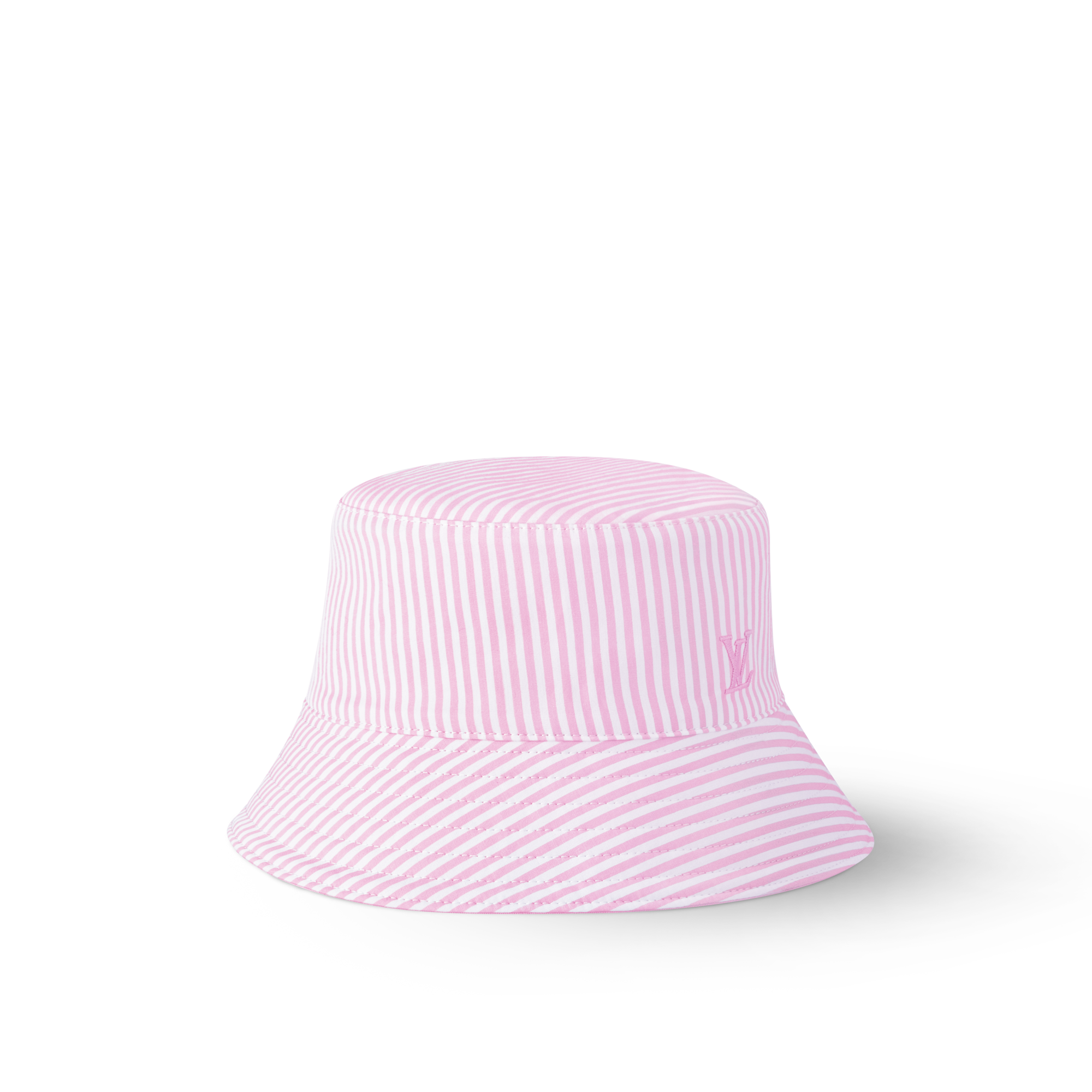 LV League Striped Bucket Hat . in Women
