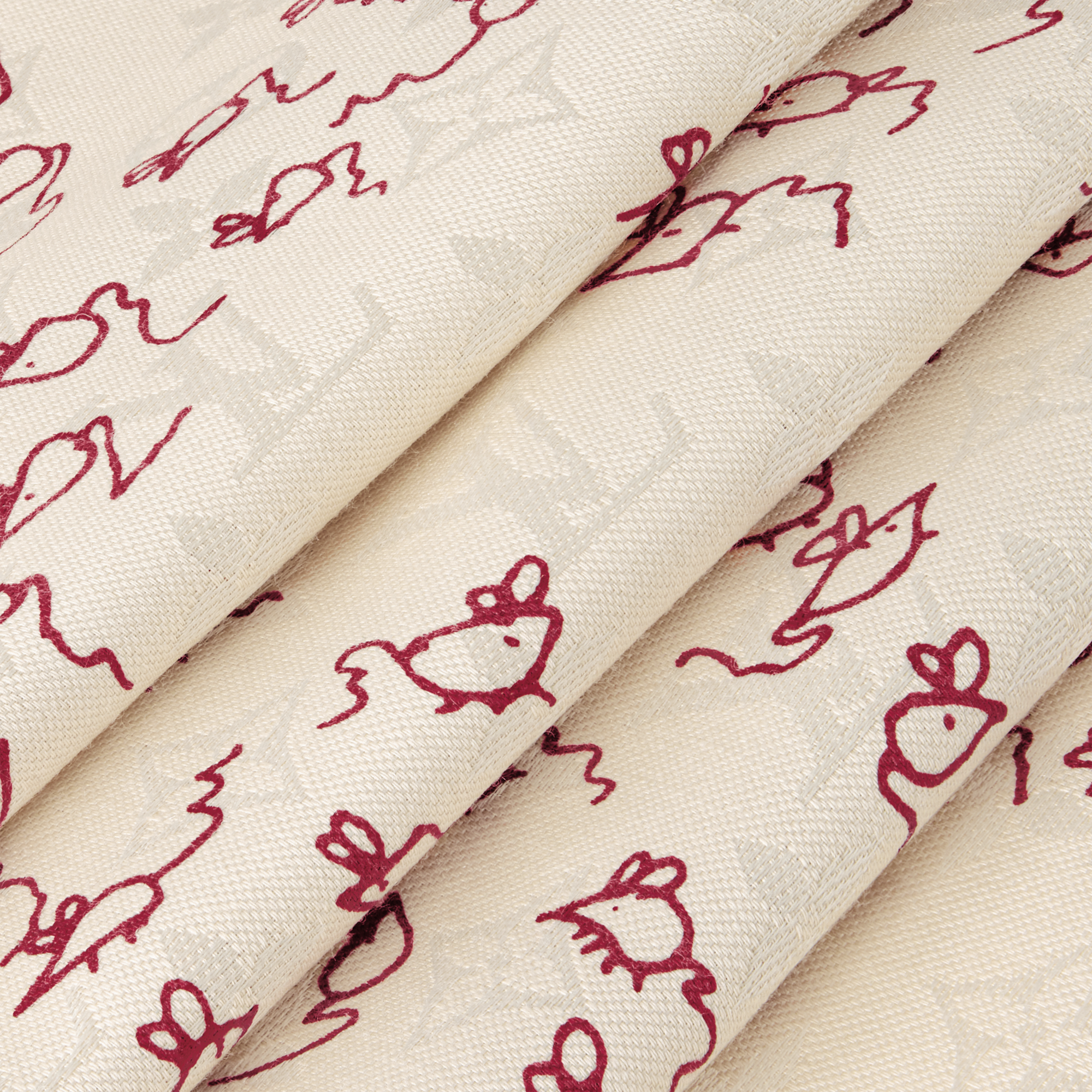 LV Mice Monogram Classique Shawl . in Women