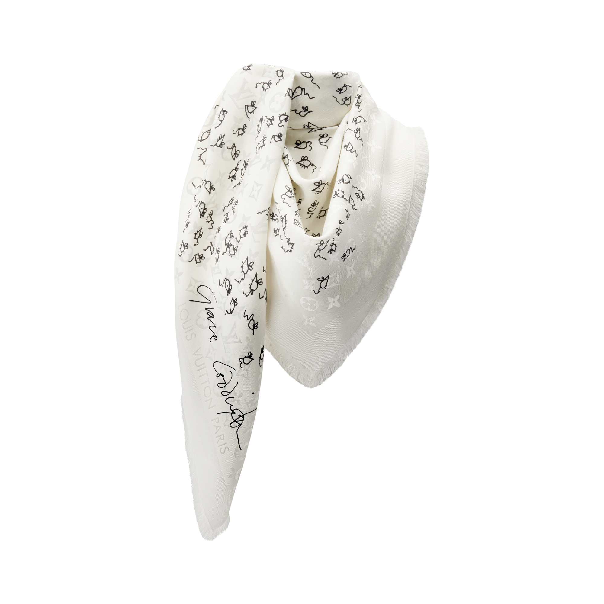 LV Mice Monogram Classique Shawl . in Women