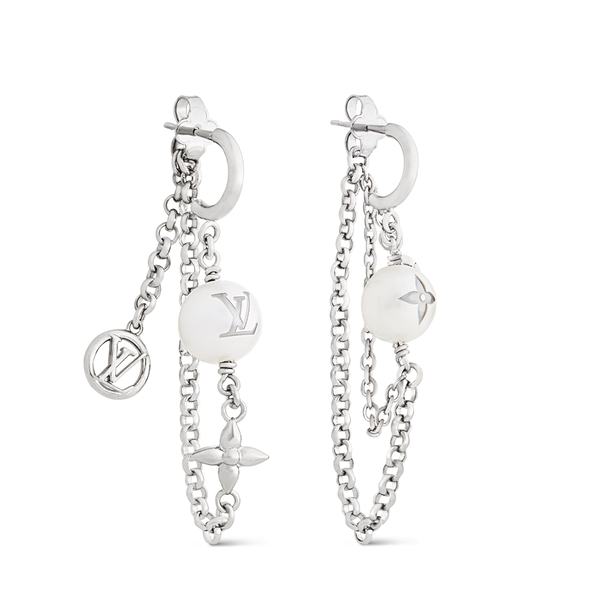 LV Mix Chains Earrings . in Women